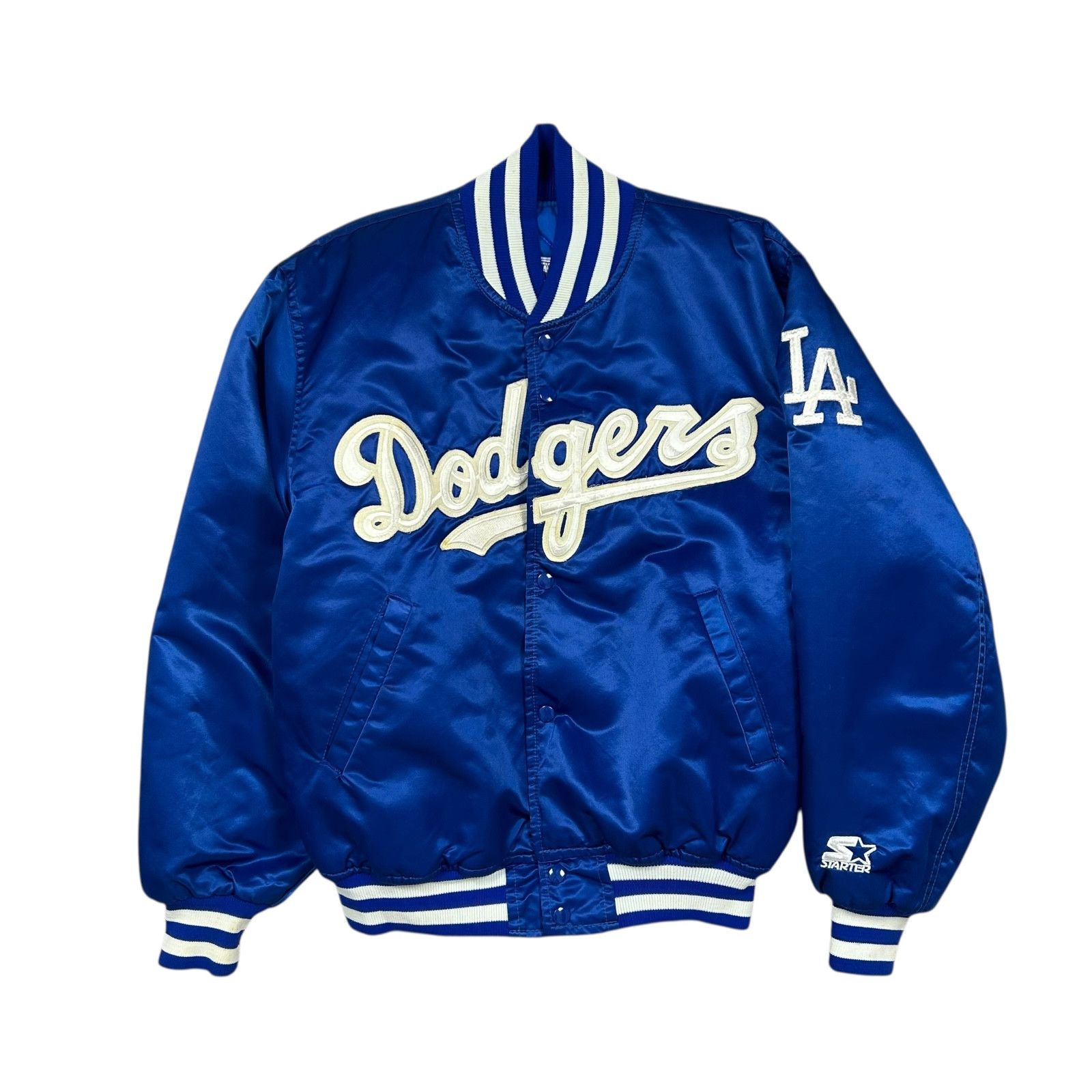 MLB RARE VTG 90s Dodgers Valenzuela 34 STARTER SATIN JACKET Size US M / EU 48-50 / 2 - 2 Thumbnail