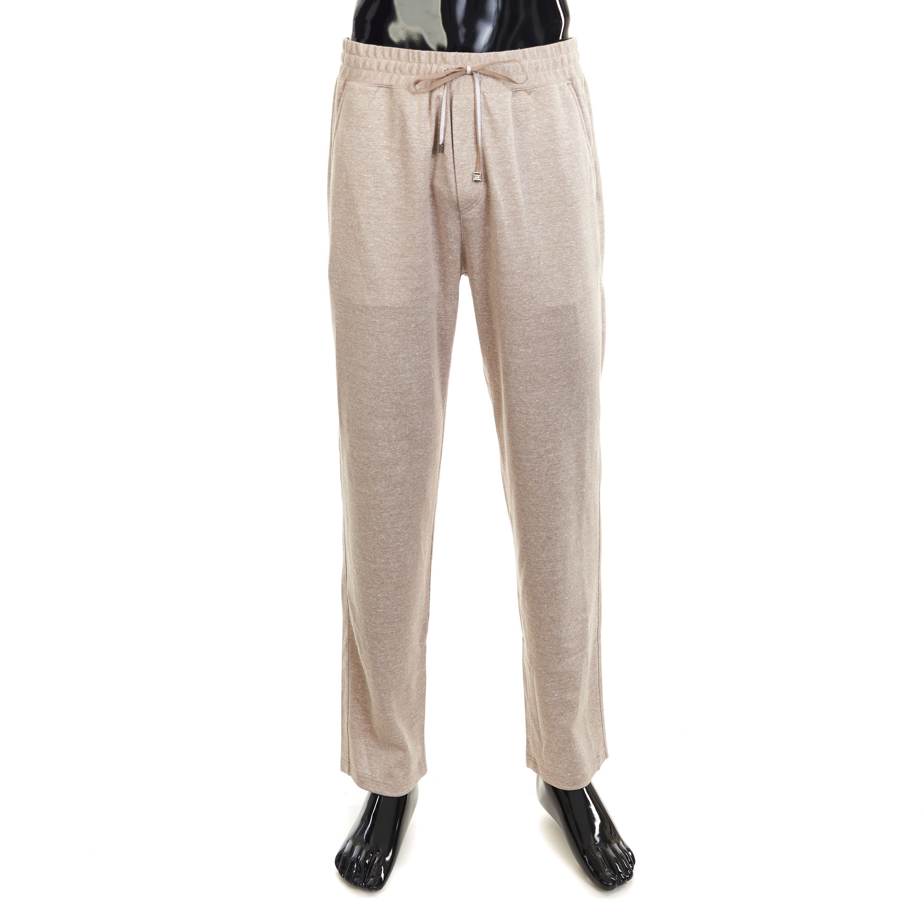 Other Brett Johnson Café au Lait Silk, Linen & Cotton Jogger Pants Size US 30 / EU 46 - 1 Thumbnail