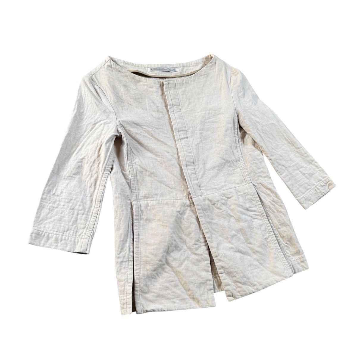 Limi Feu VTG Y’s Bis LIMI Yohji Yamamoto Cotton Linen Jacket Designer Size S / US 4 / IT 40 - 3 Thumbnail