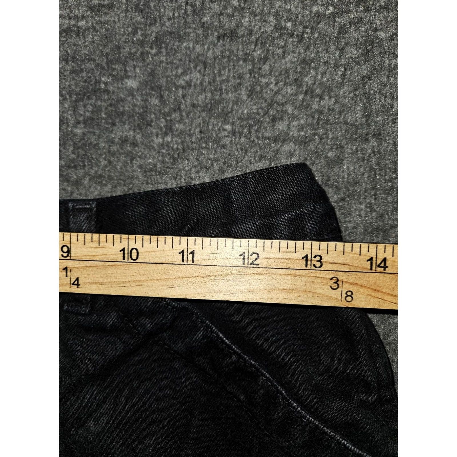 L.E.I. VINTAGE l.e.i. Shorts Womens 8 Black Denim High Rise Cinch Back 100% Cotton 733204J Mens Girls Womens Size 27" / US 4 / IT 40 - 4 Thumbnail