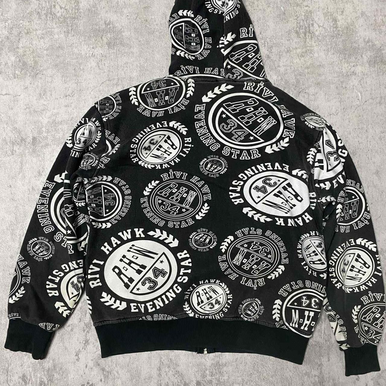 Other Black and white Rivaling Hawk zip-up hoodie Size US M / EU 48-50 / 2 - 4 Thumbnail