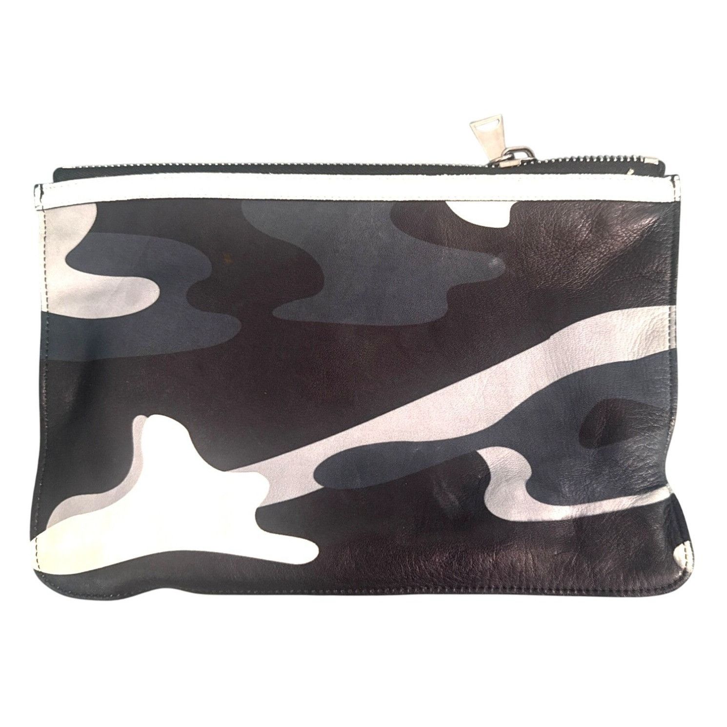 Proenza Schouler Proenza Schouler Camouflage Leather Pouch Blue Interior 11"x Size ONE SIZE - 1 Thumbnail