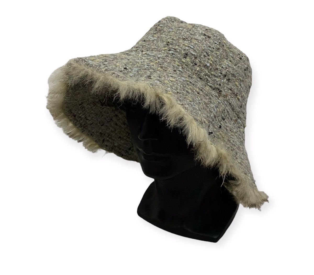image of Firenze Grevi Italy Fleece Bucket Hat in Grey, Men's