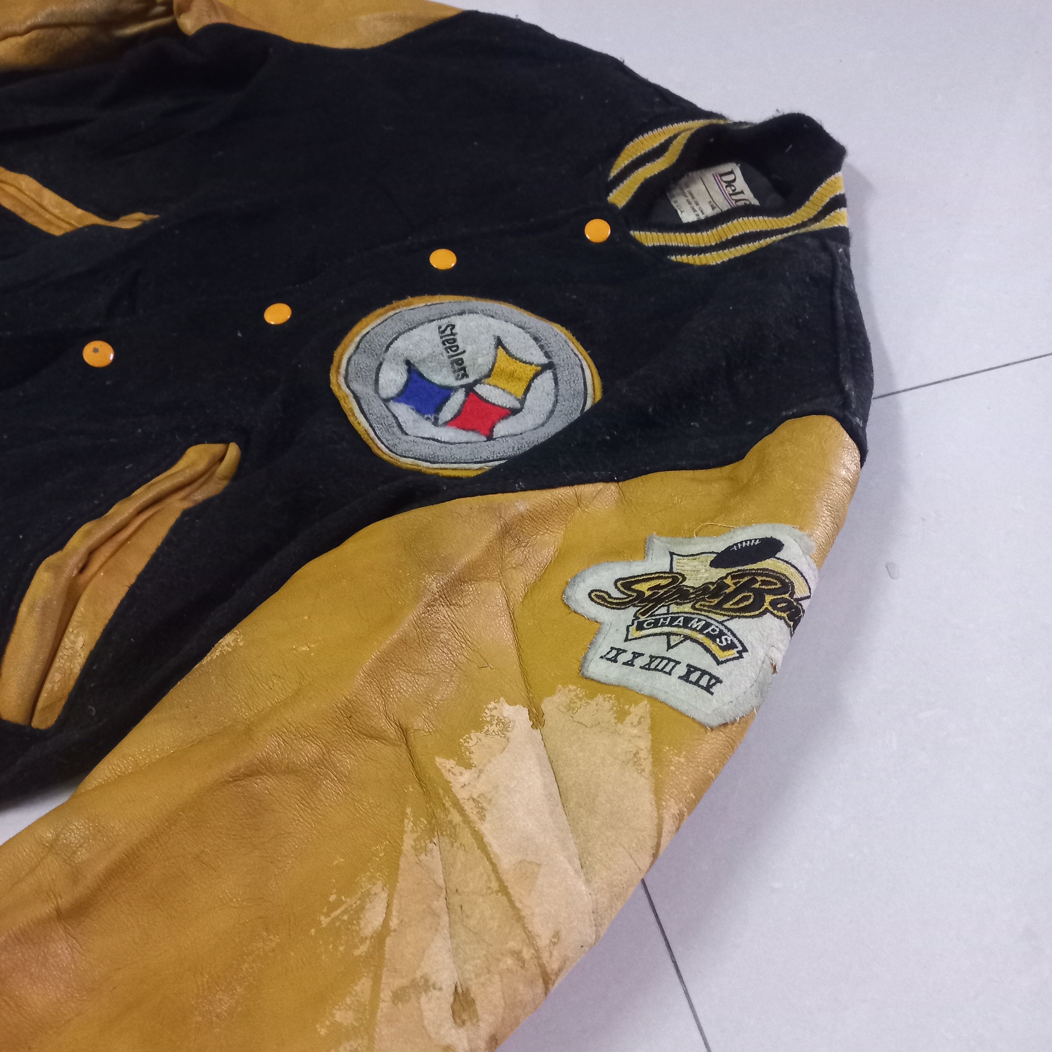 NFL × Vintage Vintage steelers nfl varsity jacket Size US M / EU 48-50 / 2 - 13 Thumbnail