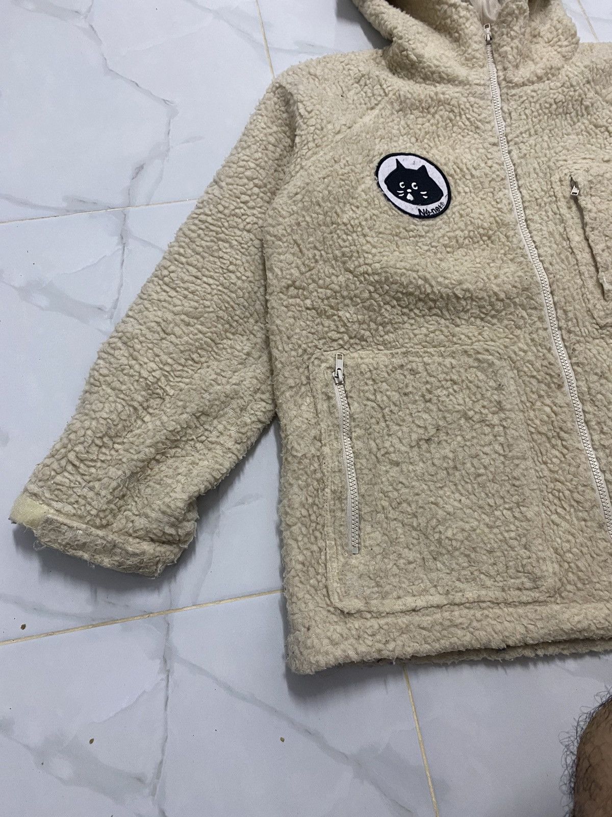 Issey Miyake Ne-Net Issey Miyake Sherpa Fleece Zip Up Hoodie Size US M / EU 48-50 / 2 - 5 Thumbnail