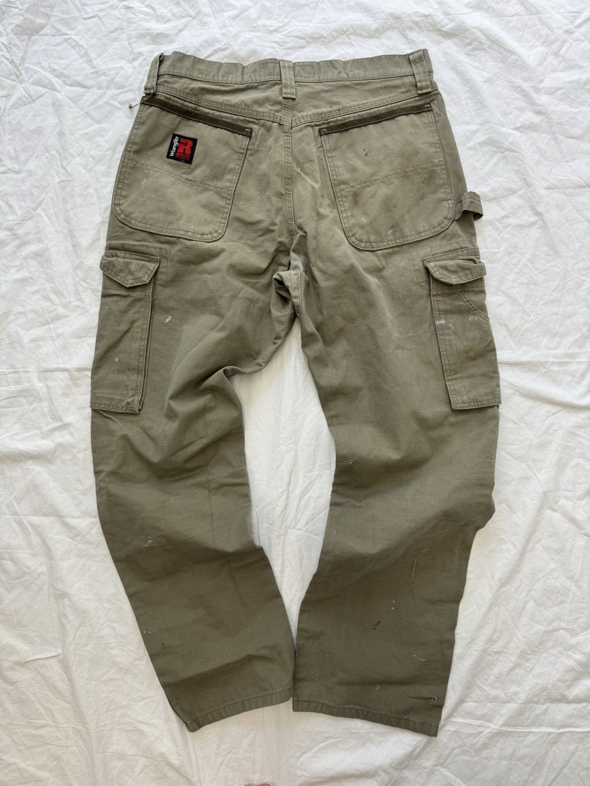 Wrangler Vintage Sage Green Carhartt Style Wrangler Riggs Work Pants Size US 32 / EU 48 - 5 Thumbnail