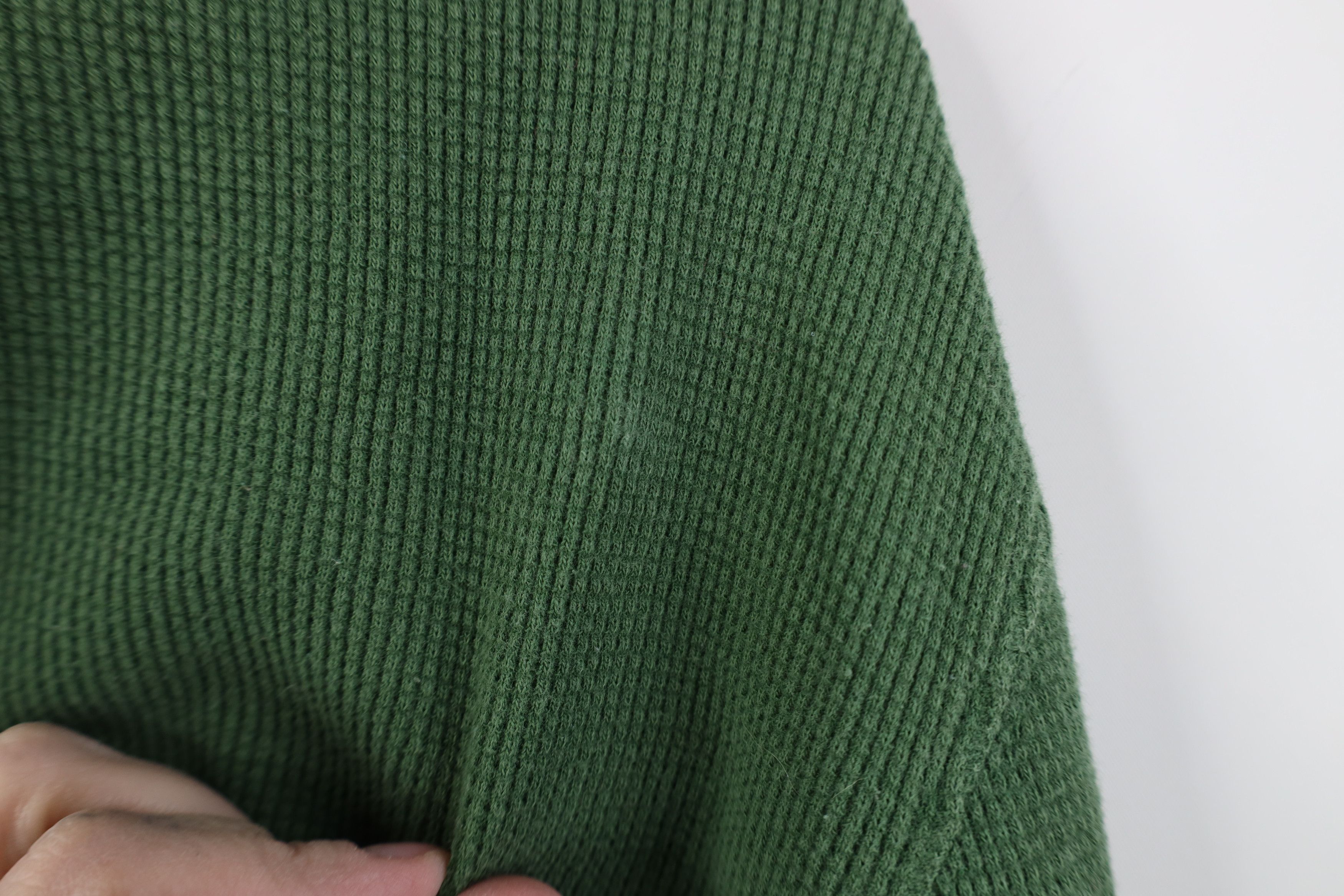 Vintage Vintage 90s Streetwear Waffle Knit Turtleneck T-Shirt USA Size M / US 6-8 / IT 42-44 - 8 Thumbnail