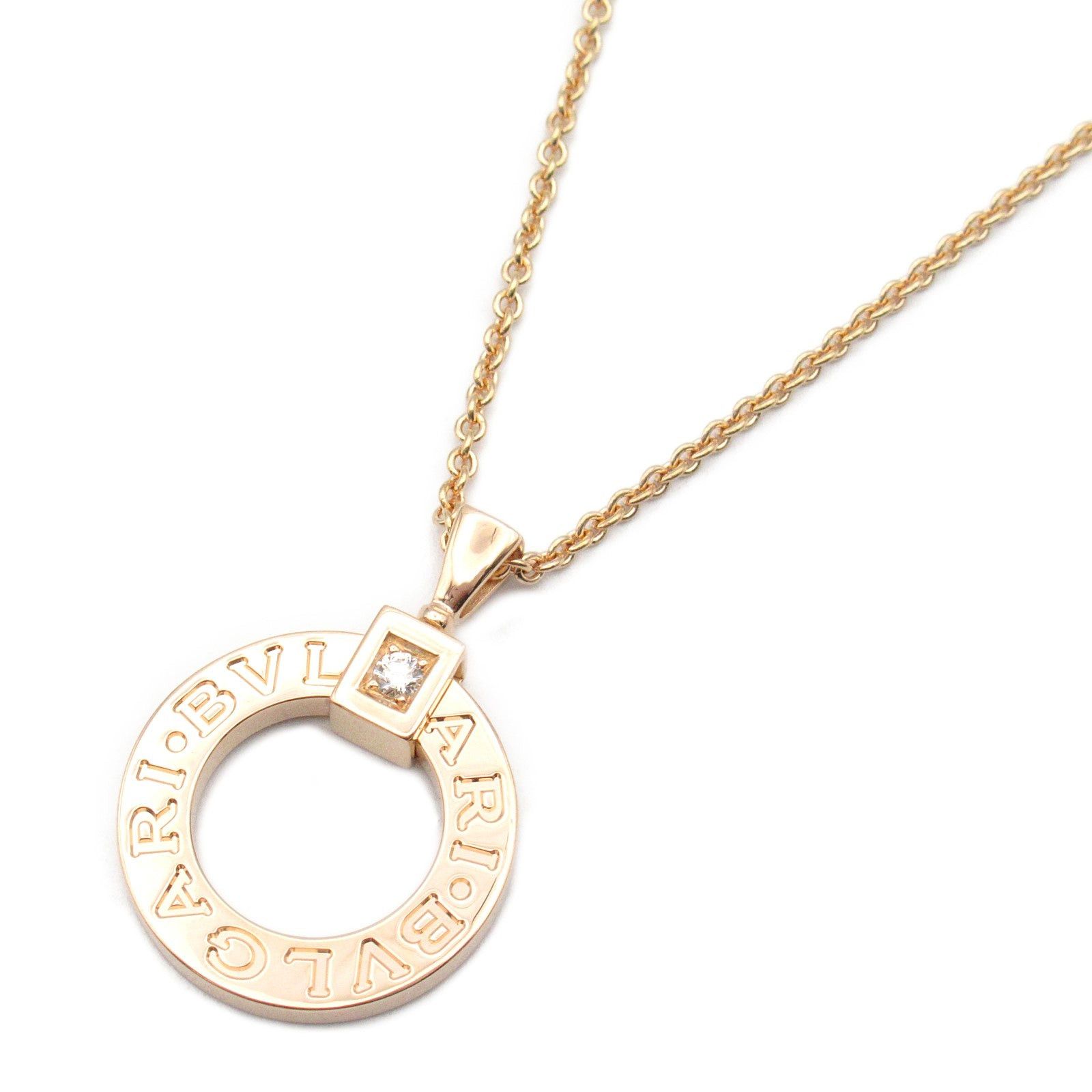Bvlgari Bvlgari Bulgari Necklace K18Pg (Pink Gold) Diamond Clear Size ONE SIZE - 1 Thumbnail
