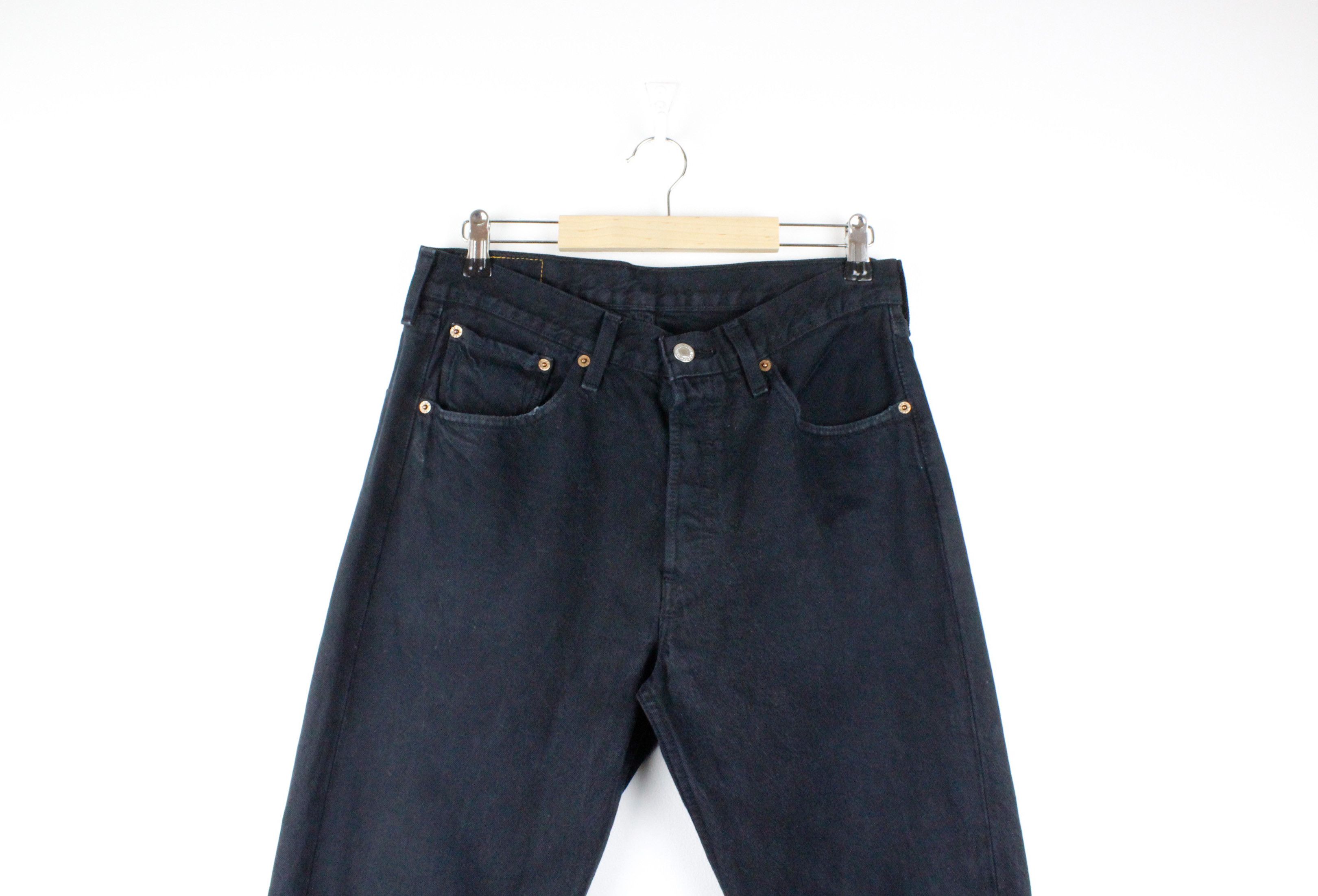 Levi's Vintage Levis 501 Red Tab Jeans Black Denim Pants Y2K Size US 32 / EU 48 - 2 Thumbnail