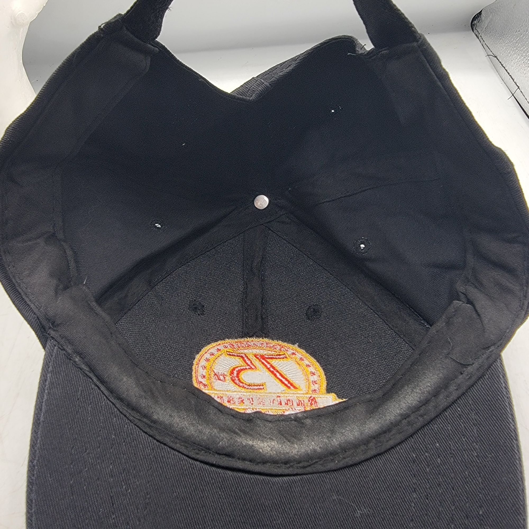 Other Carls Jr 75th Anniversary Adults Black Baseball Hat Cap Adju Size ONE SIZE - 7 Thumbnail