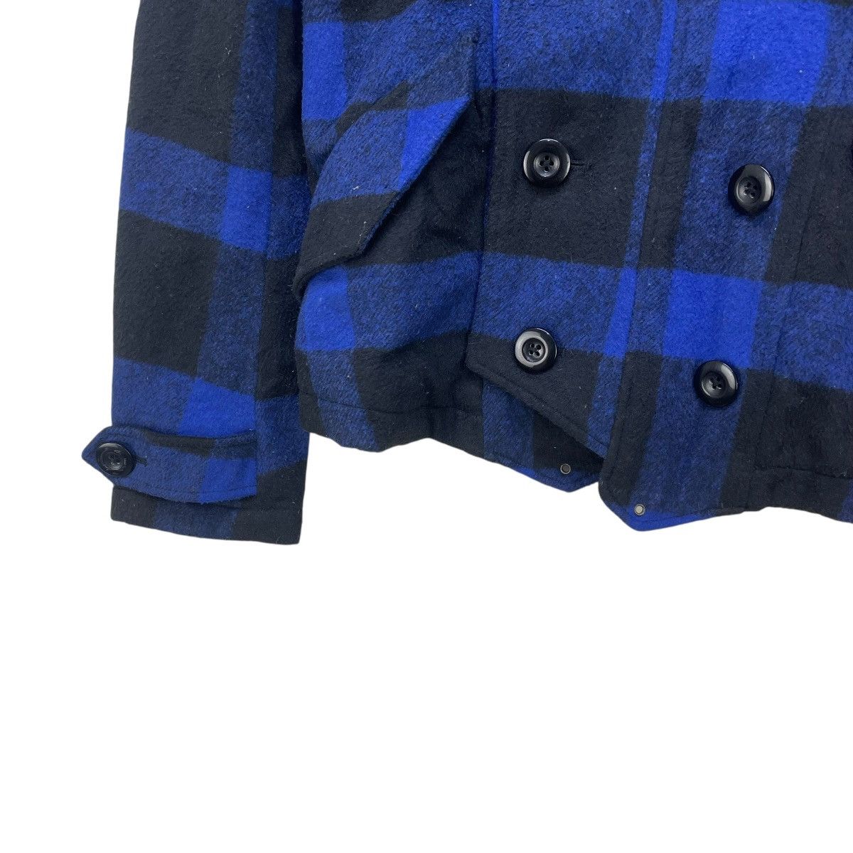 Le Grande Bleu (L.G.B.) 💥Japanese Brand PPFM Faux Fur Plaid Jacket Size S / US 4 / IT 40 - 5 Thumbnail