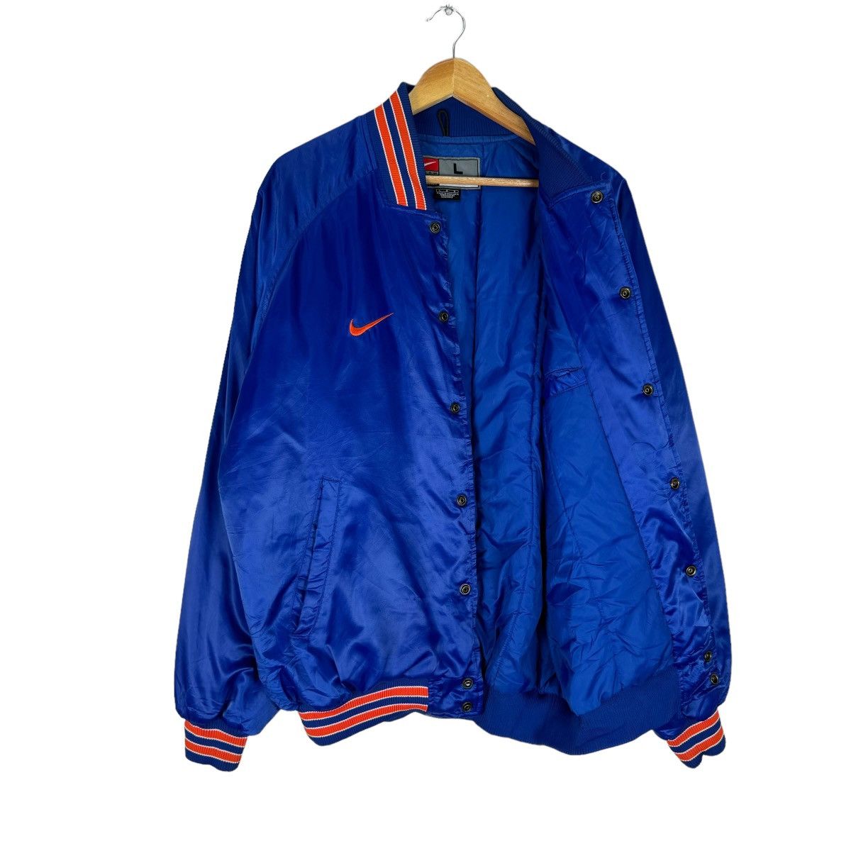 Nike 🌟VINTAGE 90s NIKE NEW YORK KNICKS NBA VARSITY JACKET Size US L / EU 52-54 / 3 - 7 Thumbnail