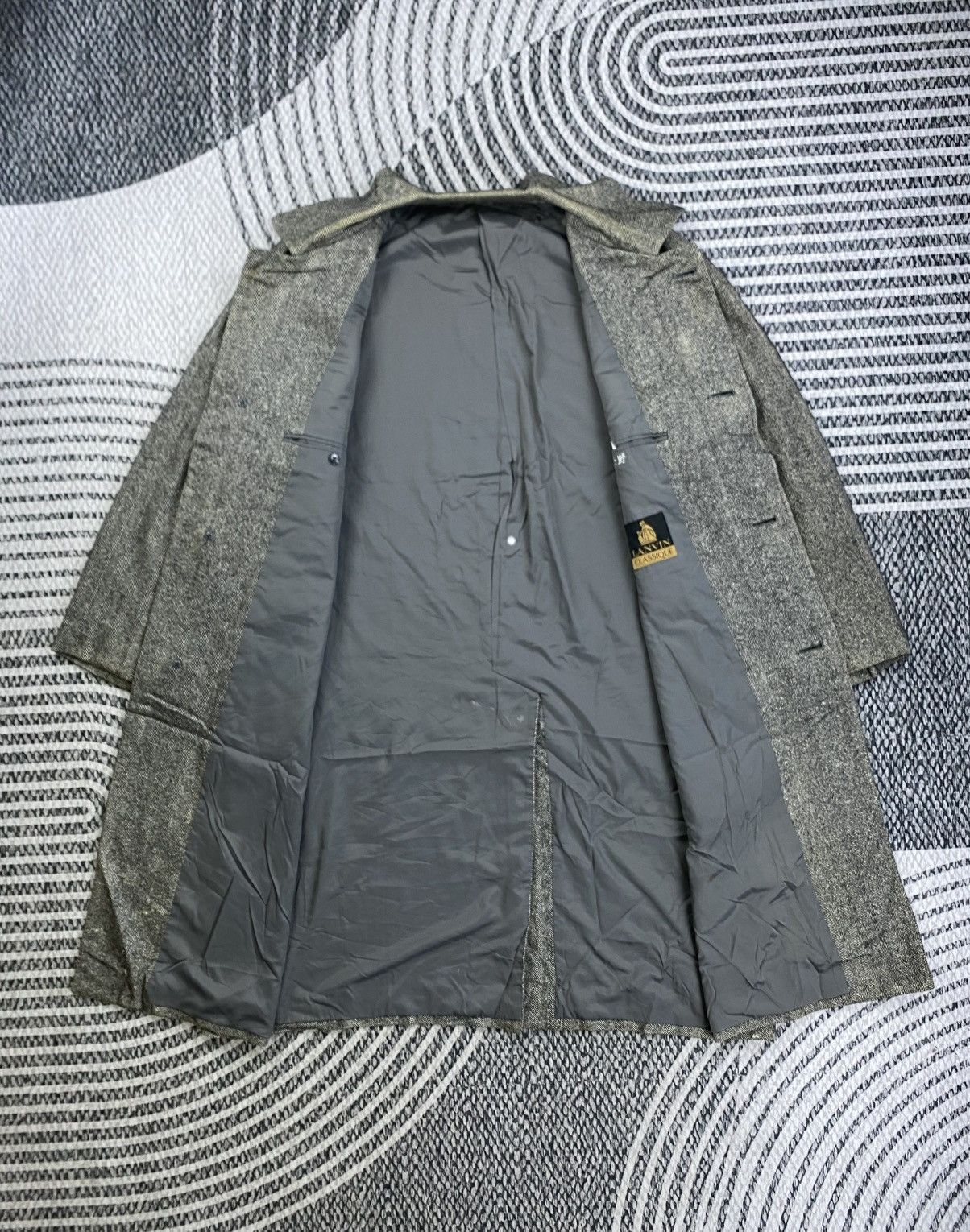 Lanvin Vintage Lanvin Grey Trench Coat Jacket Size US XL / EU 56 / 4 - 8 Thumbnail