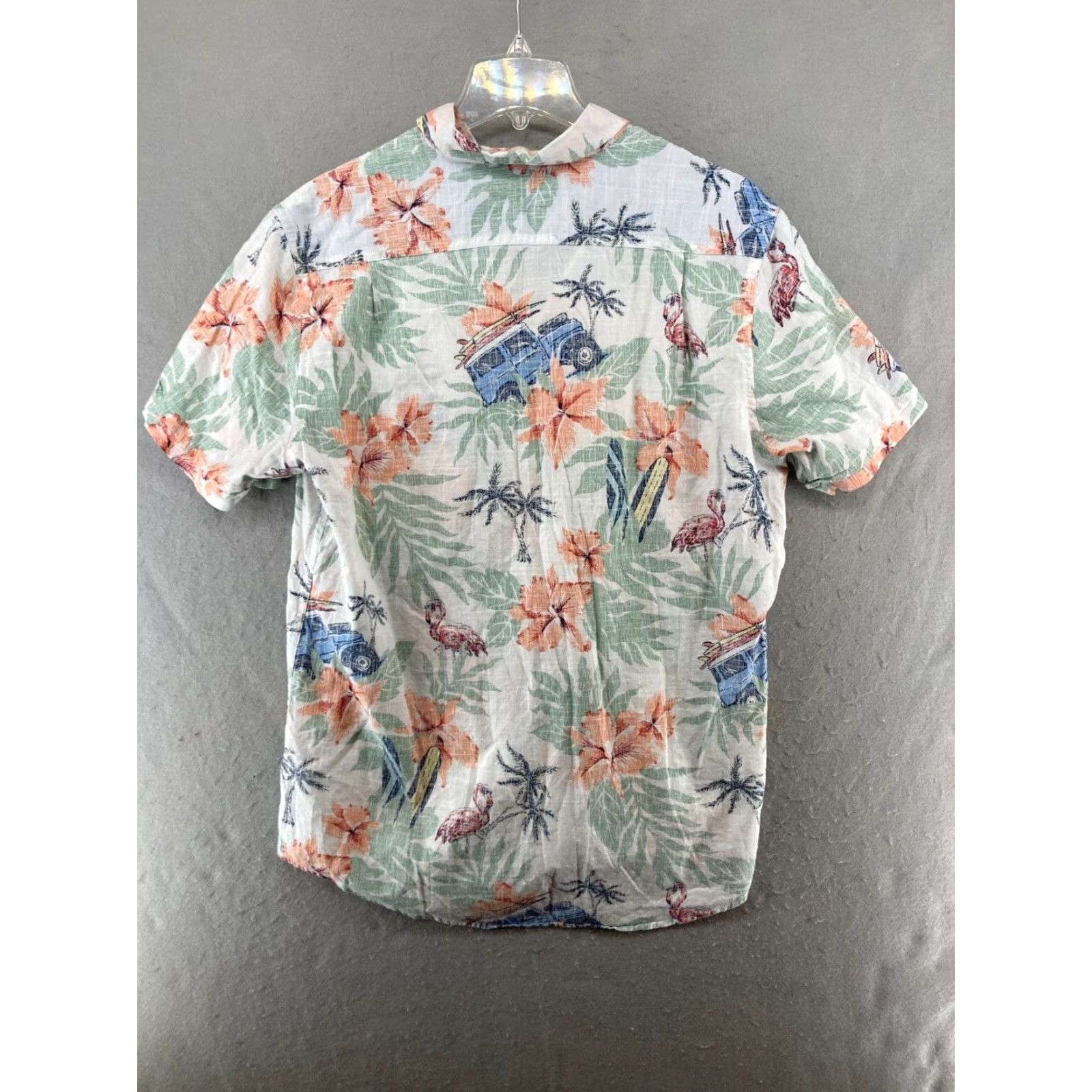 Izod Mens Izod Saltwater Hawaiian Tropical Print Shirt Large Size US L / EU 52-54 / 3 - 6 Thumbnail