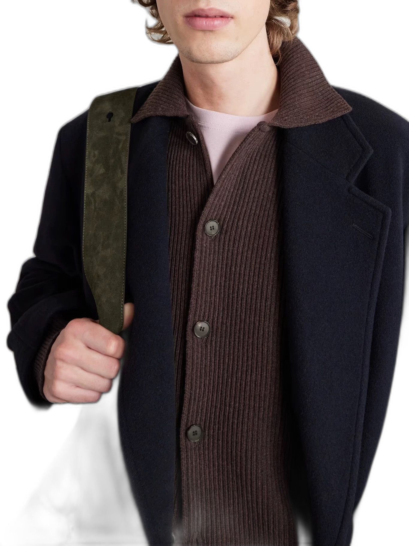 Auralee Shaggy Cotton Linen Cardigan | Grailed