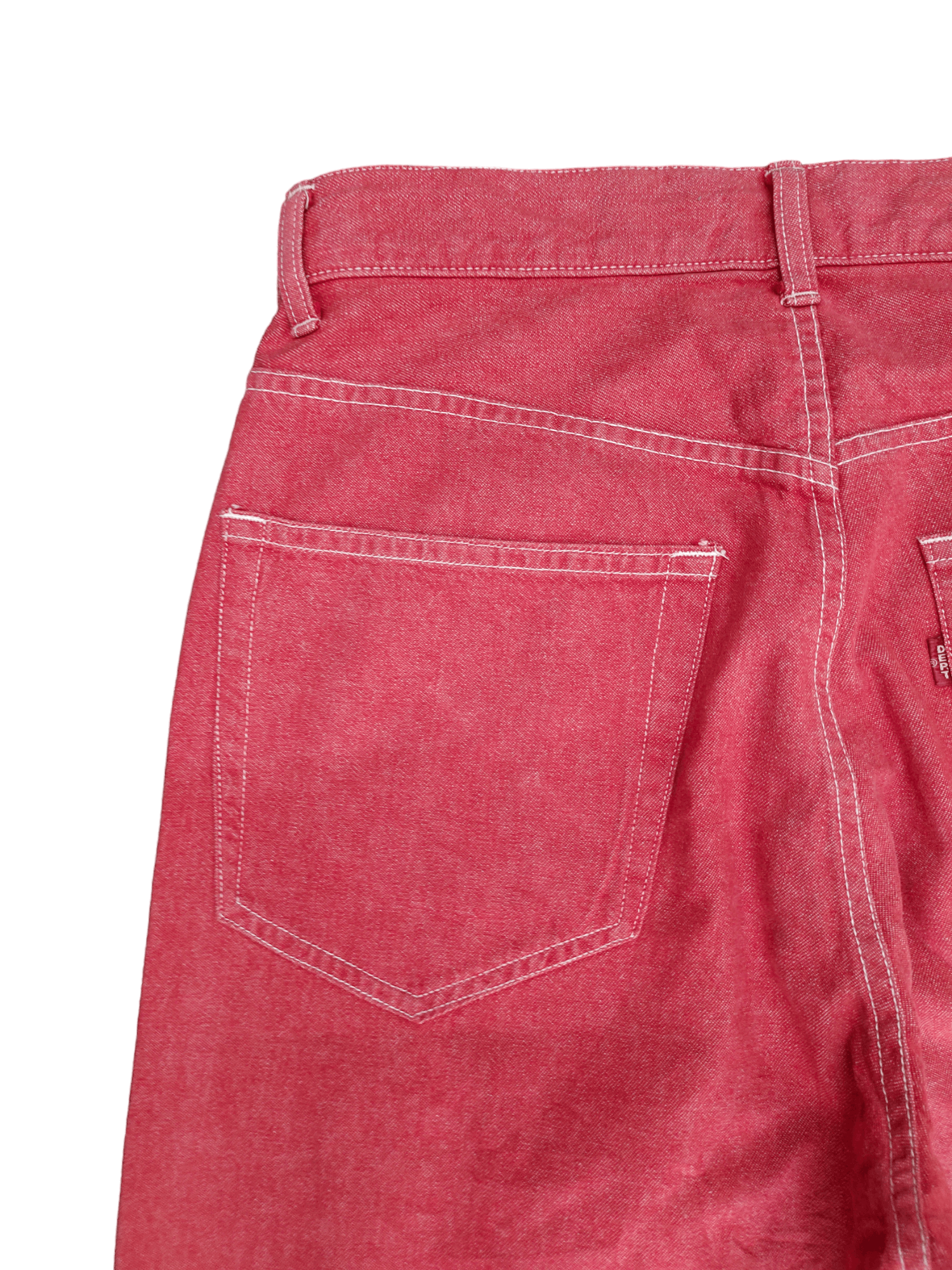 Number (N)ine × Undercover Baggy Jeans Dept Japan Red Denim Wide Leg IfSixWasNine Y2k Size US 30 / EU 46 - 13 Thumbnail