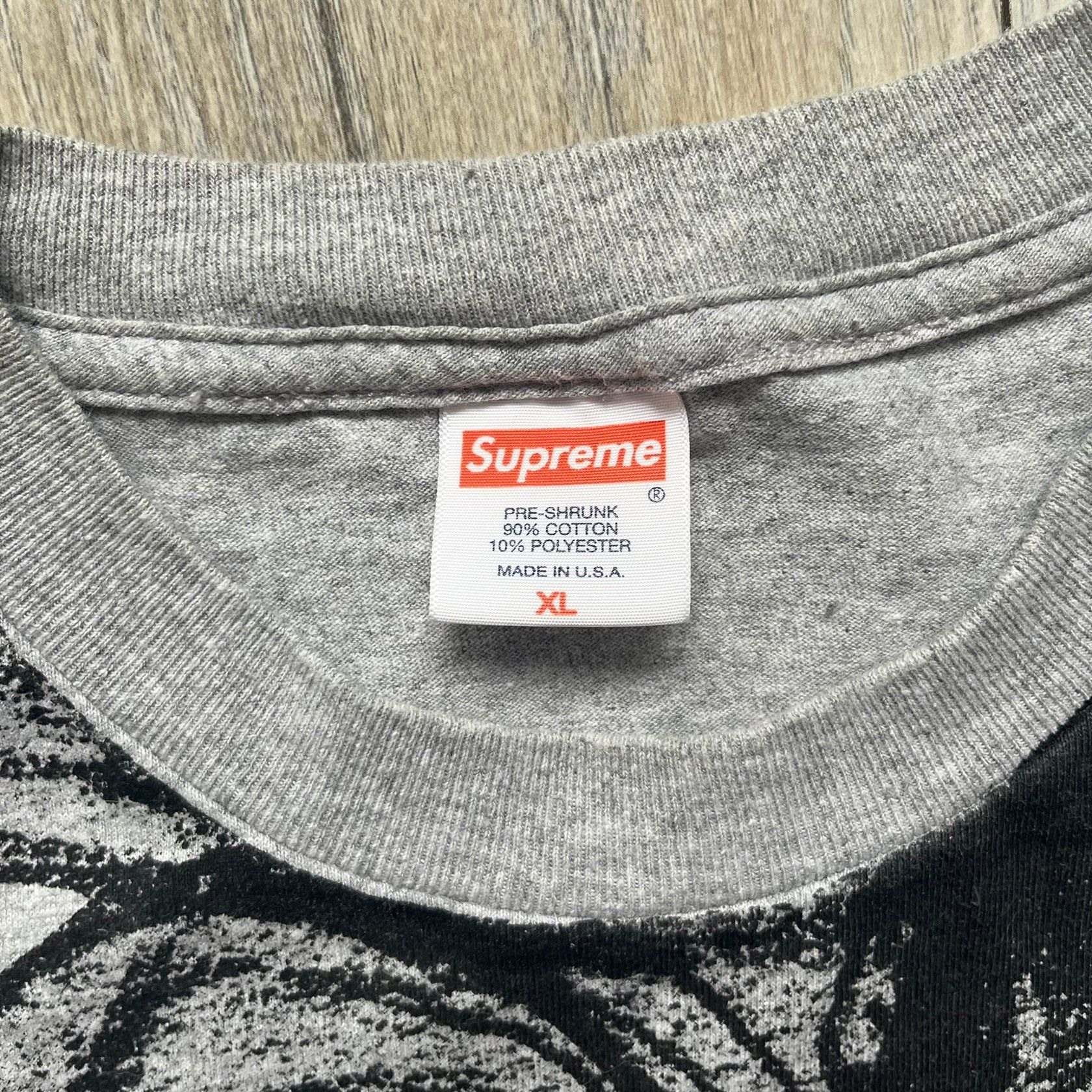 Supreme Supreme FW07 WTAPS 'Live To Ride, Ride to Live' Gray Tee Size US XL / EU 56 / 4 - 6 Thumbnail