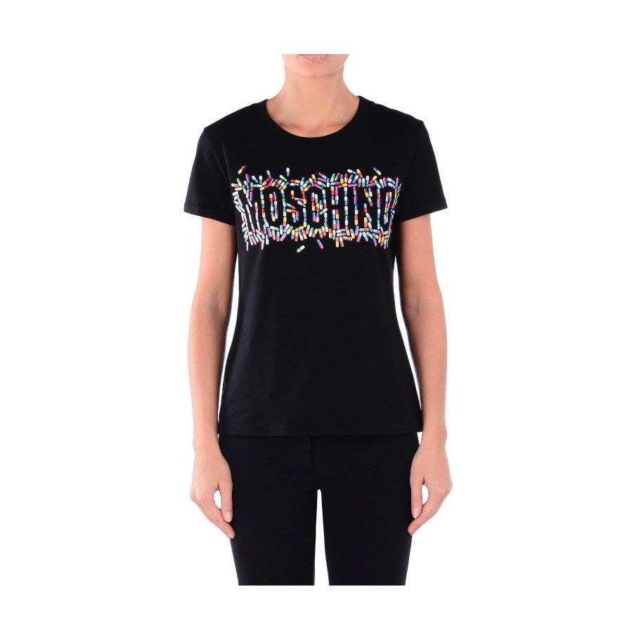 Moschino SS17 Moschino Couture X Jeremy Scott Pills Logo T-shirt Size XXS / US 00 / IT 34 - 1 Thumbnail