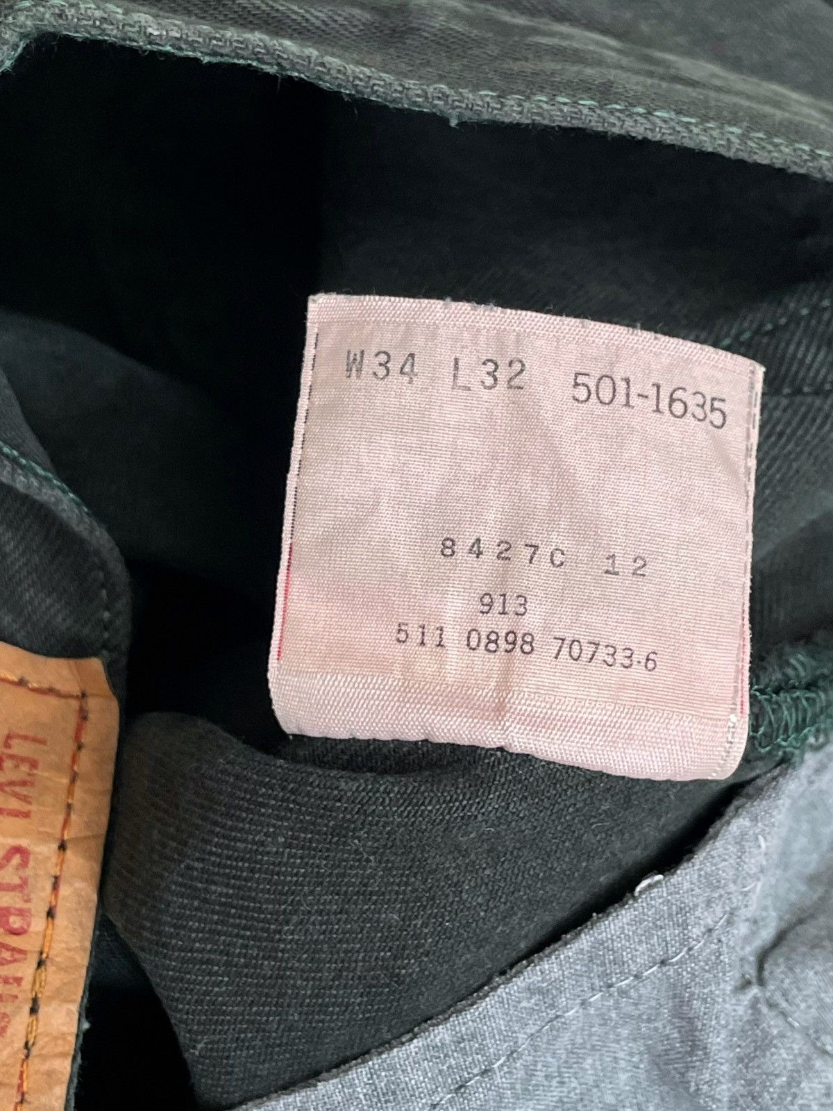 Levi's Vintage Clothing Vintage Levi’s 501 Dark green denim pants Made in USA Size US 34 / EU 50 - 10 Thumbnail