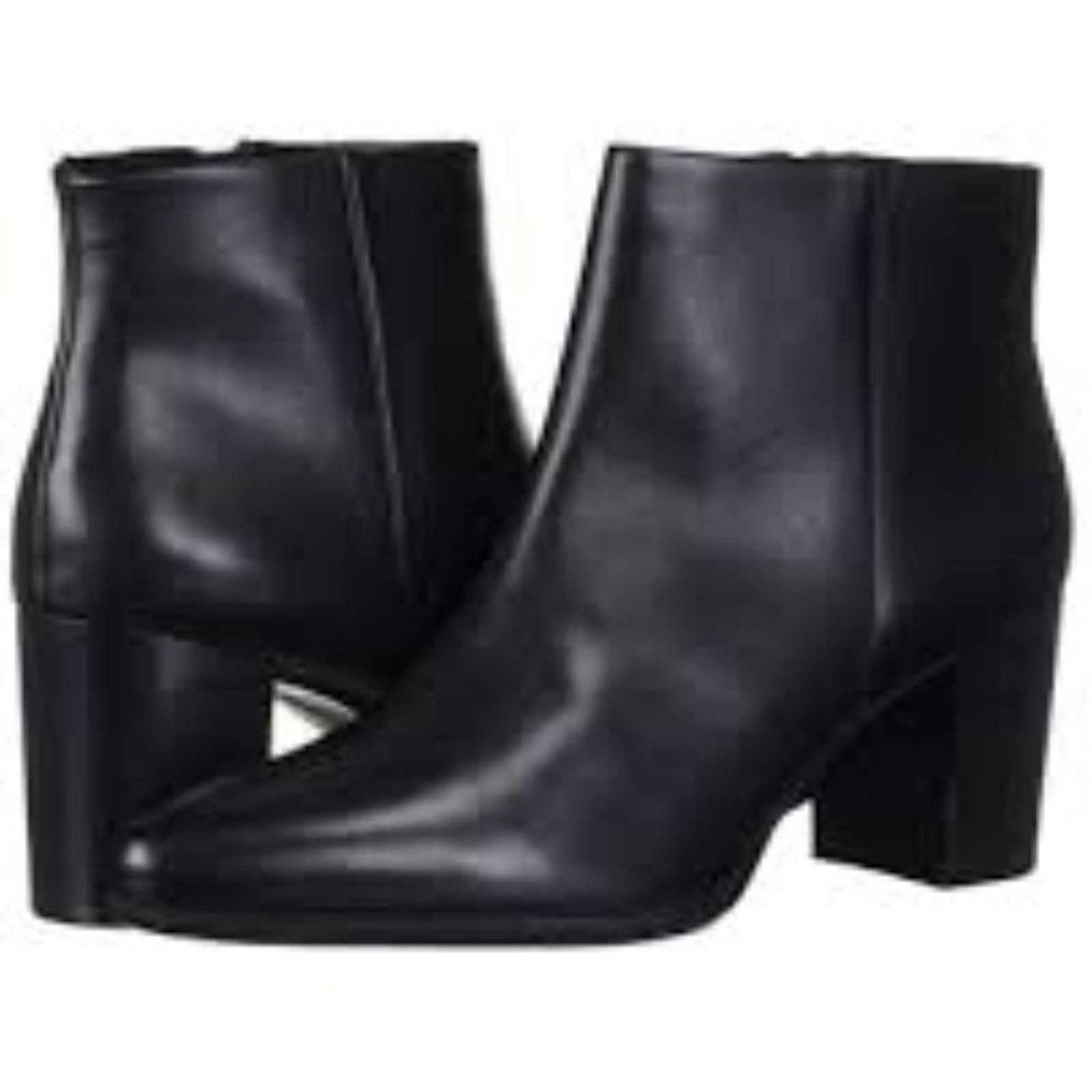 Rockport Rockport Black Camdyn Pointed-Toe Block Heel Booties Size US 10 / IT 40 - 10 Thumbnail