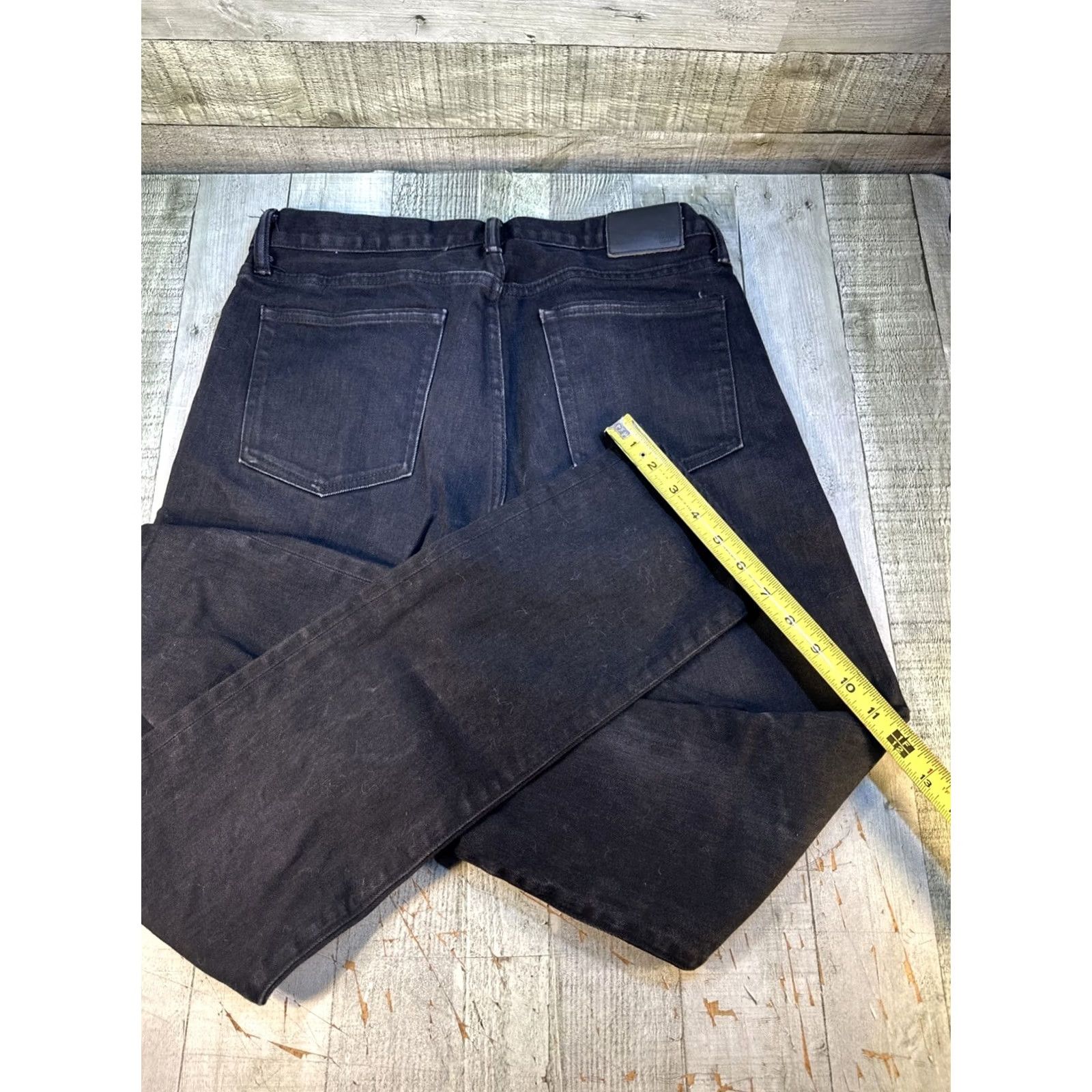 Gap Men’s Gap Denim Button Fly Slim Fit 32 X 32 Black Jeans Size US 32 / EU 48 - 4 Thumbnail