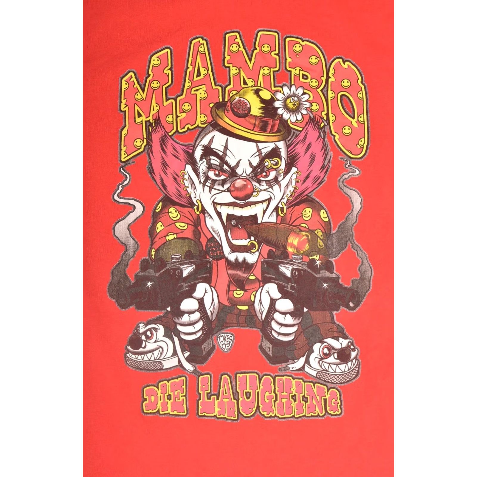 Mambo Mambo Rare Surf Deluxe High Voltage Die Laughing Joker Red T-Shirt Tee Size S Men Short Sleeve 100% cotton Size US S / EU 44-46 / 1 - 2 Thumbnail