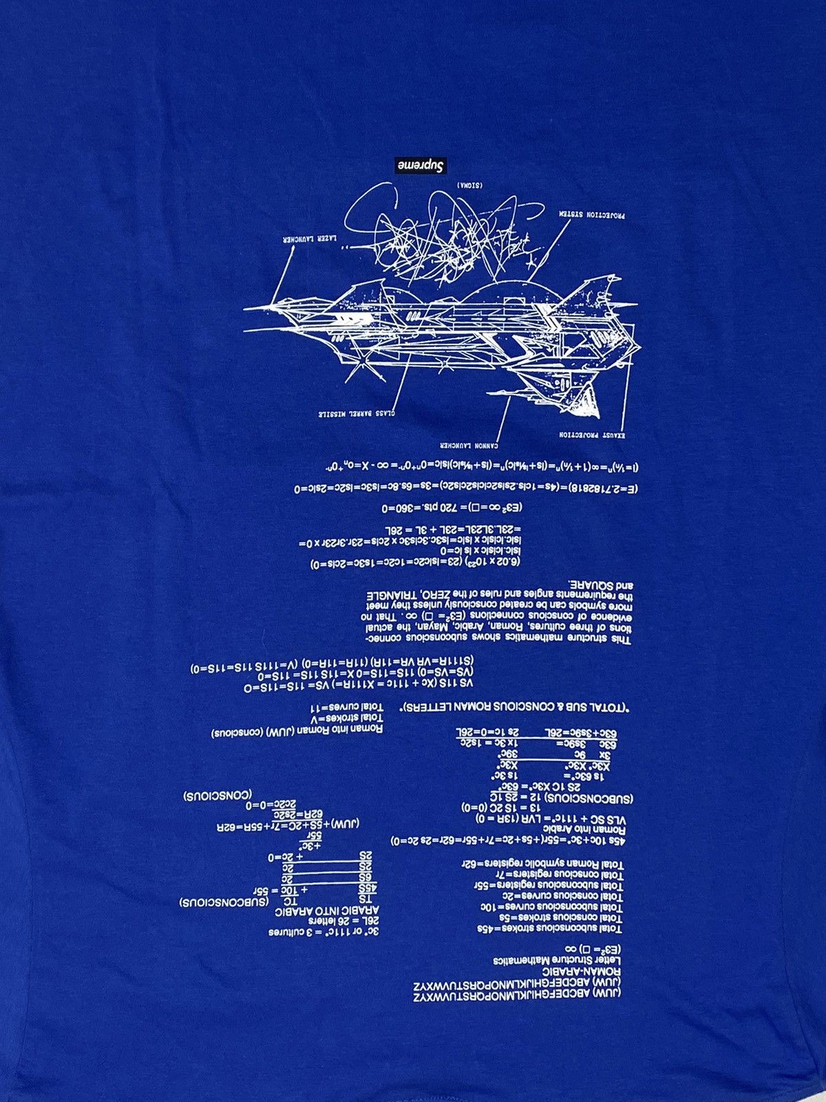 Supreme Supreme Rammellzee T-shirt, size L, blue, Size US L / EU 52-54 / 3 - 7 Thumbnail