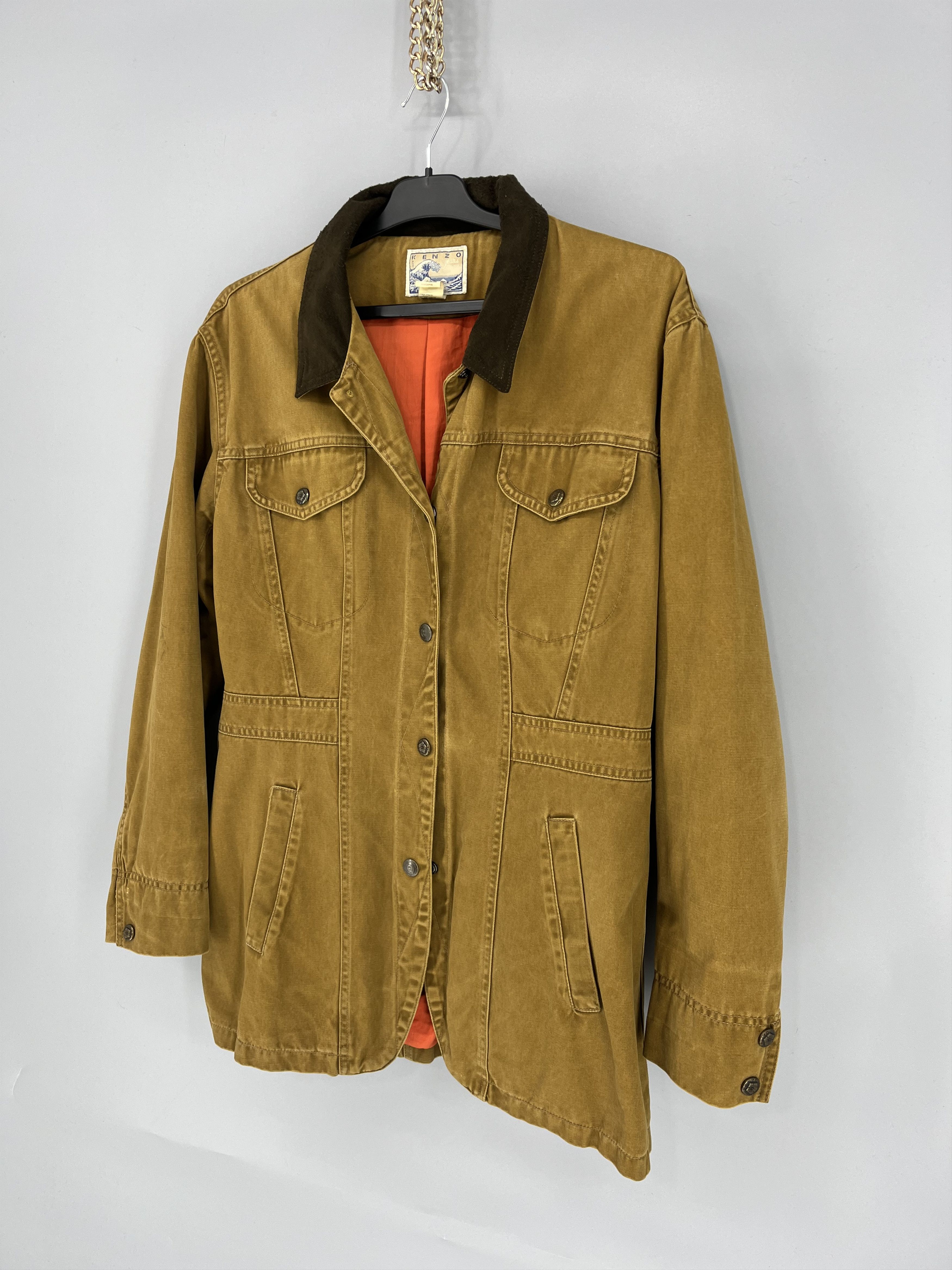 Japanese Brand Vintage 1990s KENZO JEANS Women's Jacket Made In France Size L / US 10 / IT 46 - 3 Thumbnail