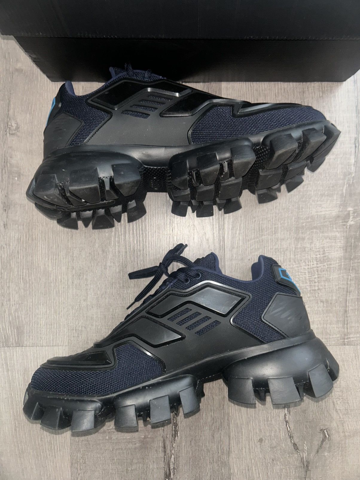 Prada Prada Cloudbust Thunder Navy/Black Sneakers Size 9.5 Size US 10 / EU 43 - 4 Thumbnail