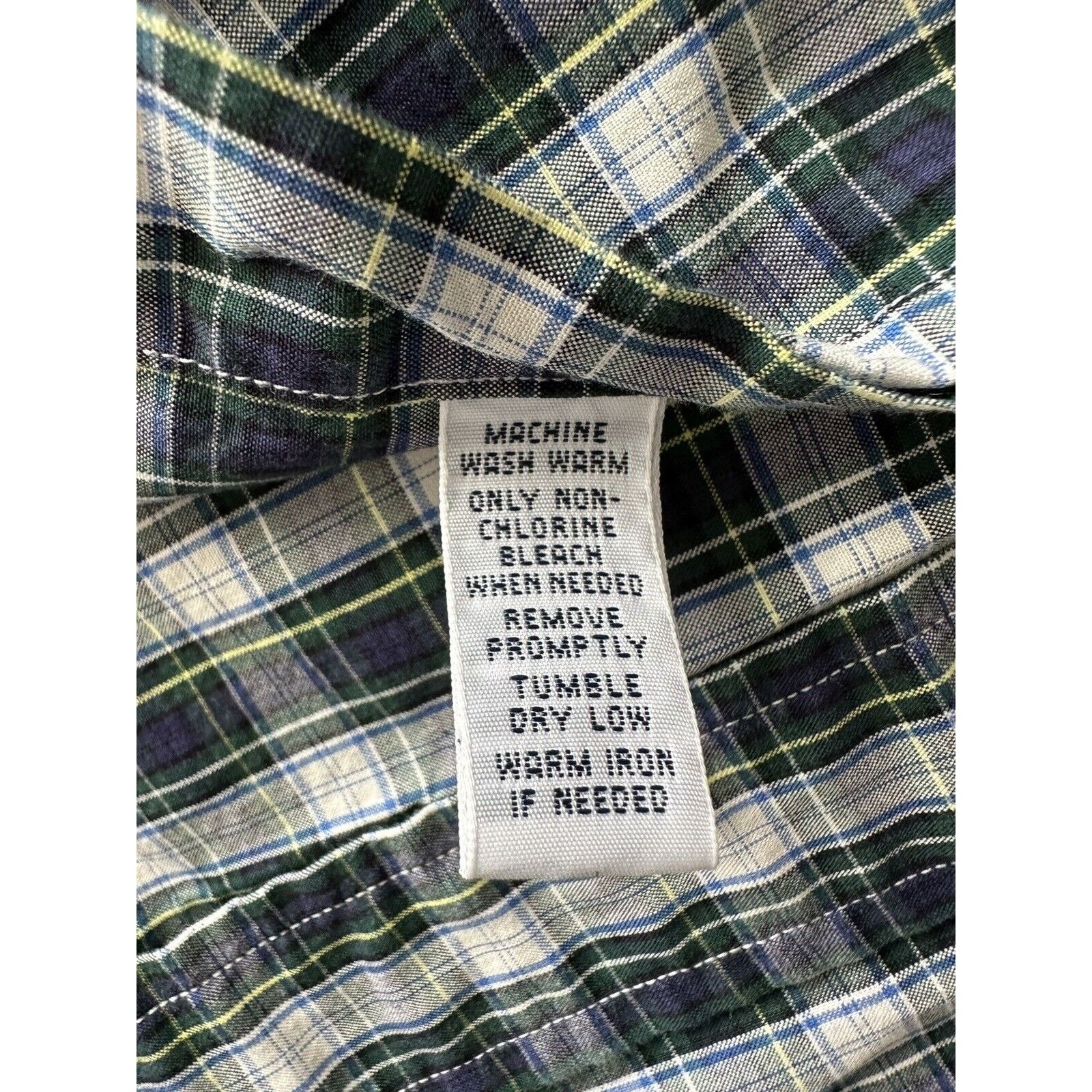 Ralph Lauren Ralph Lauren Classic Fit, Button Up LRG Blue w/Green Plaid Size US L / EU 52-54 / 3 - 5 Thumbnail