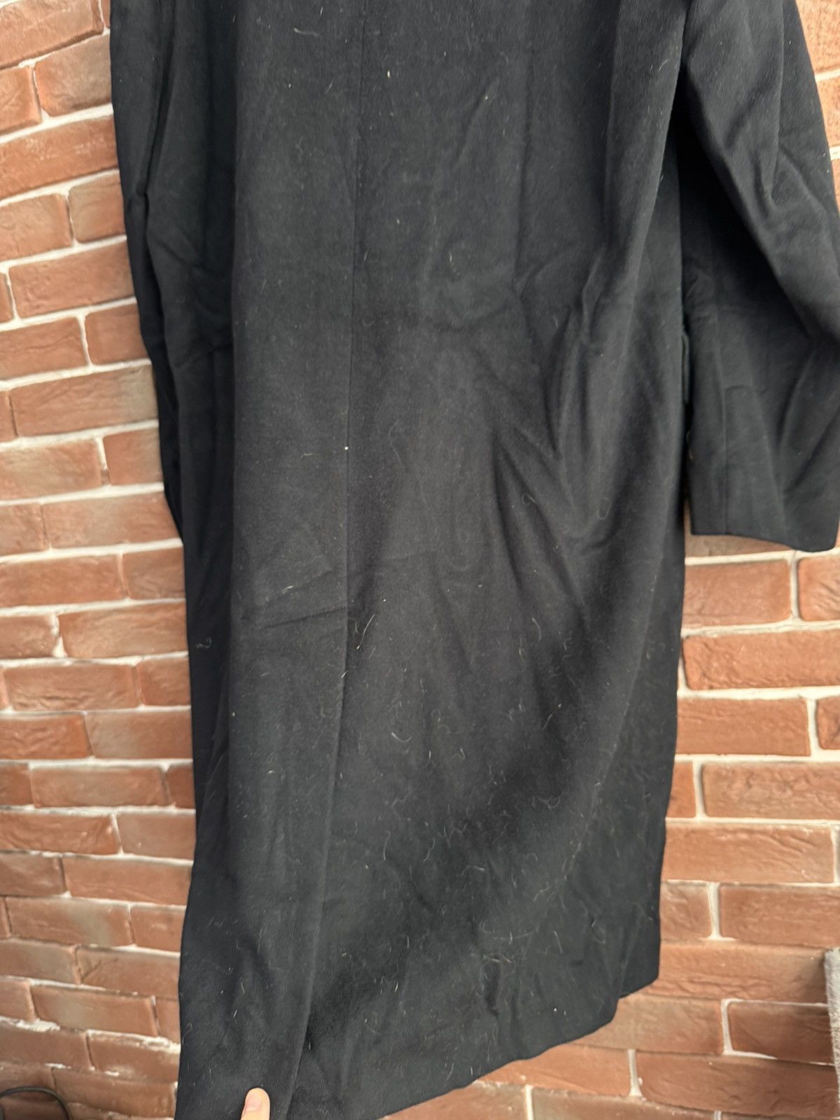 Hugo Boss Vintage HUGO BOSS Wool Over Coat Loro Piana Fabric L Black Size US L / EU 52-54 / 3 - 13 Thumbnail