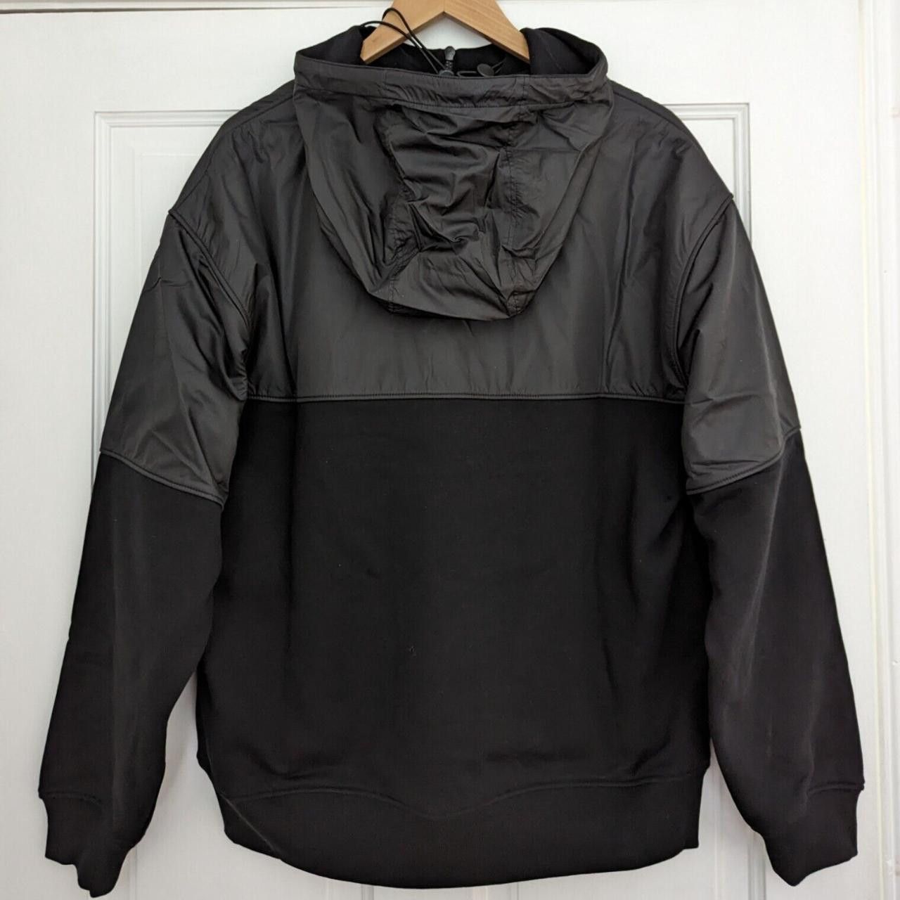 Moschino o1y0225 Logo Shell Hooded Jacket in Black/Grey Size US XL / EU 56 / 4 - 2 Thumbnail