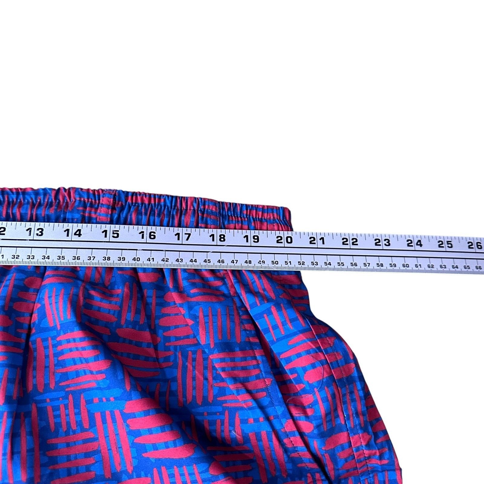 Southern Marsh Southern Marsh Swim Trunks Shorts Mens 3X Red Blue Geometric Size US 44 / EU 60 - 6 Thumbnail