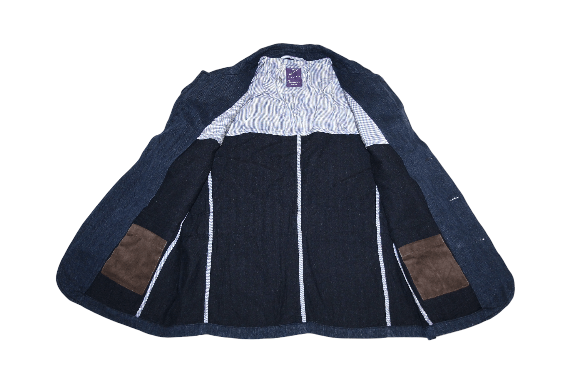 Other UK Beaver's Herringbone Indigo Cotton Linen Twill Field Jacket Size US M / EU 48-50 / 2 - 5 Thumbnail