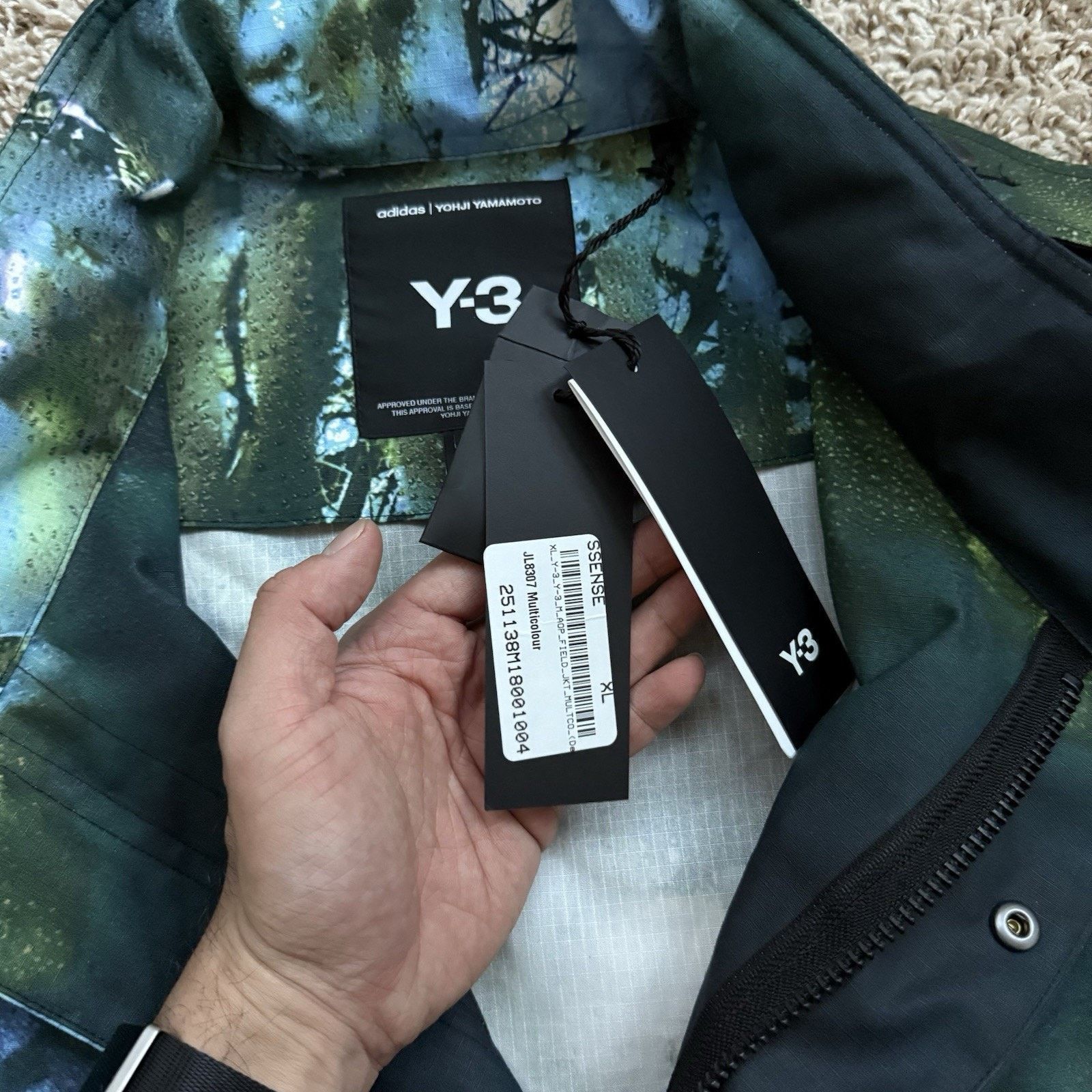 Adidas × Y-3 × Yohji Yamamoto NWT Y-3 Adidas AOP Earth Print Field Jacket Multicolored Size US XL / EU 56 / 4 - 5 Thumbnail