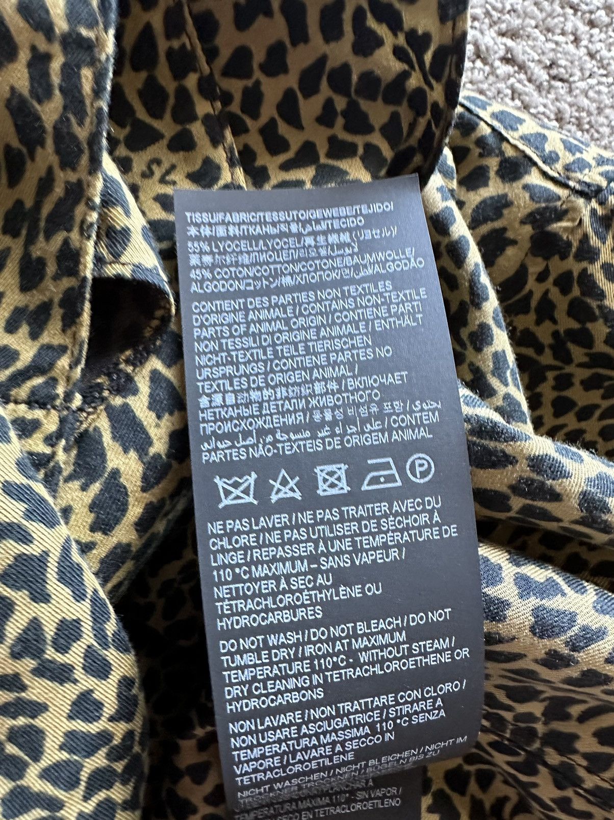 Saint Laurent Paris $1k 🤑 SS23 Saint Laurent logo leopard print shirt camp Size US L / EU 52-54 / 3 - 17 Thumbnail