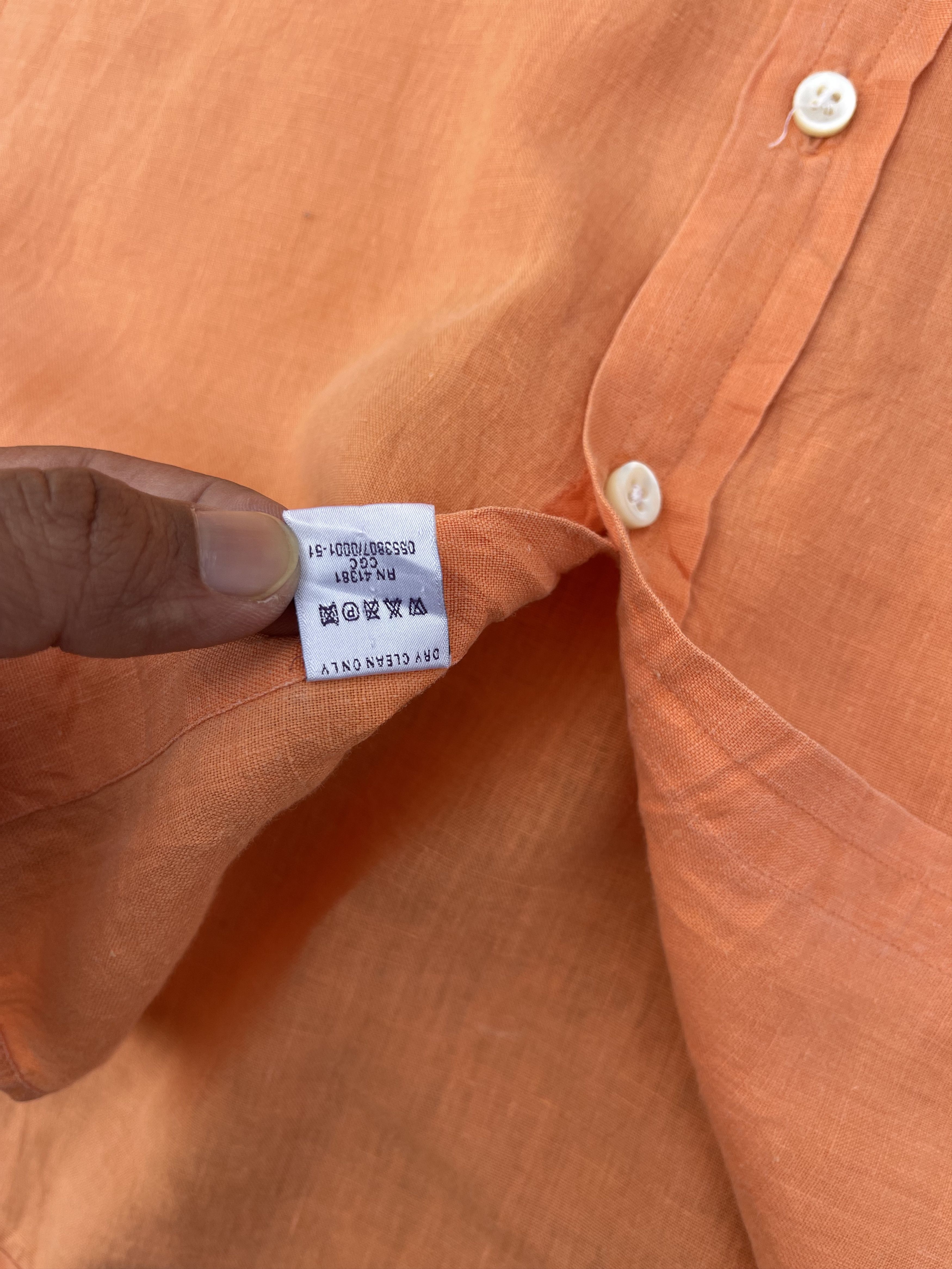 Ralph Lauren Purple Label Vtg Ralph Lauren Purple Label 100% Linen Made in Italy Size US L / EU 52-54 / 3 - 10 Thumbnail