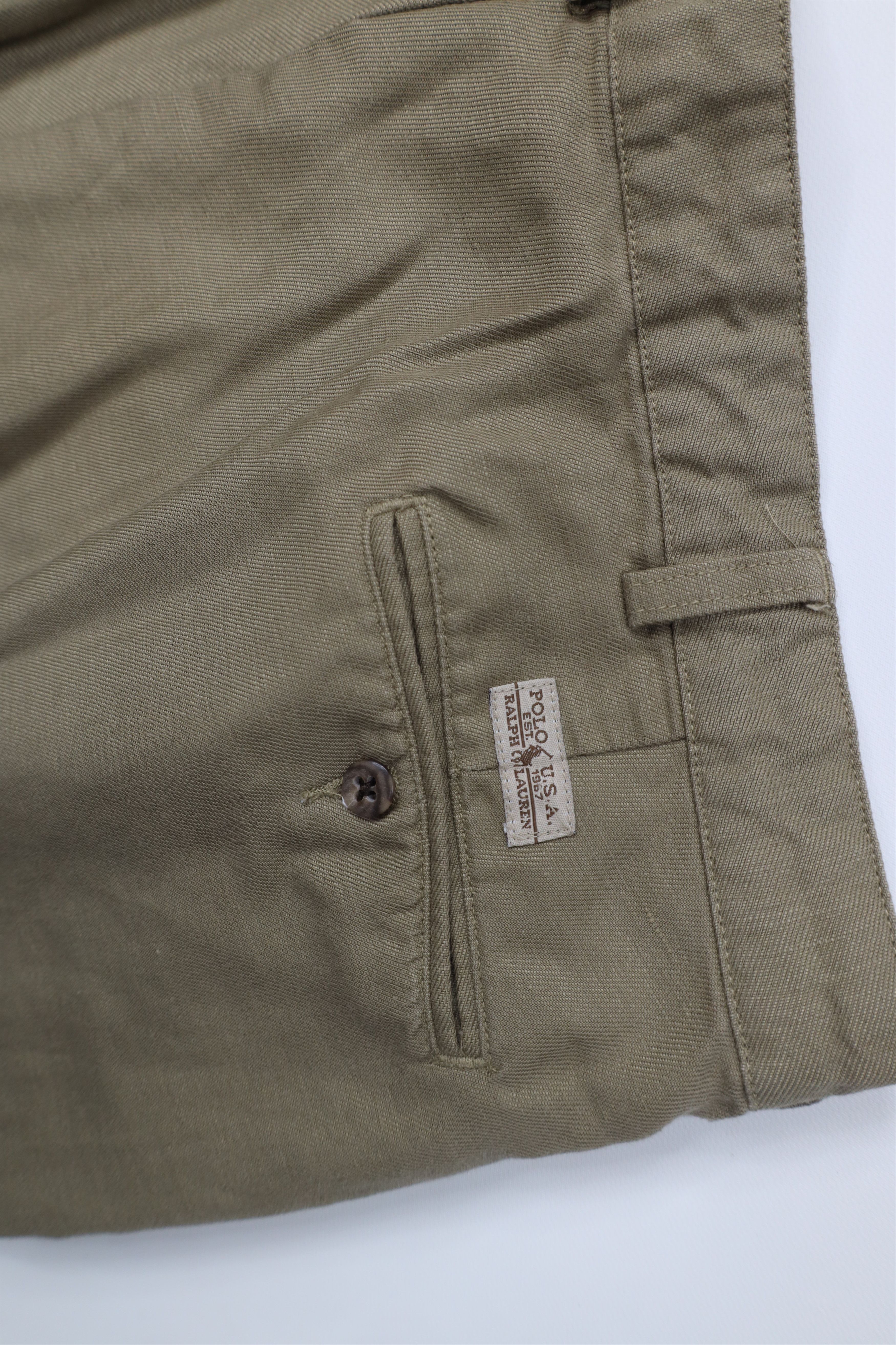 Ralph Lauren Vintage 90s Ralph Lauren Linen Blend Wide Leg Chino Pants Size US 40 / EU 56 - 13 Thumbnail