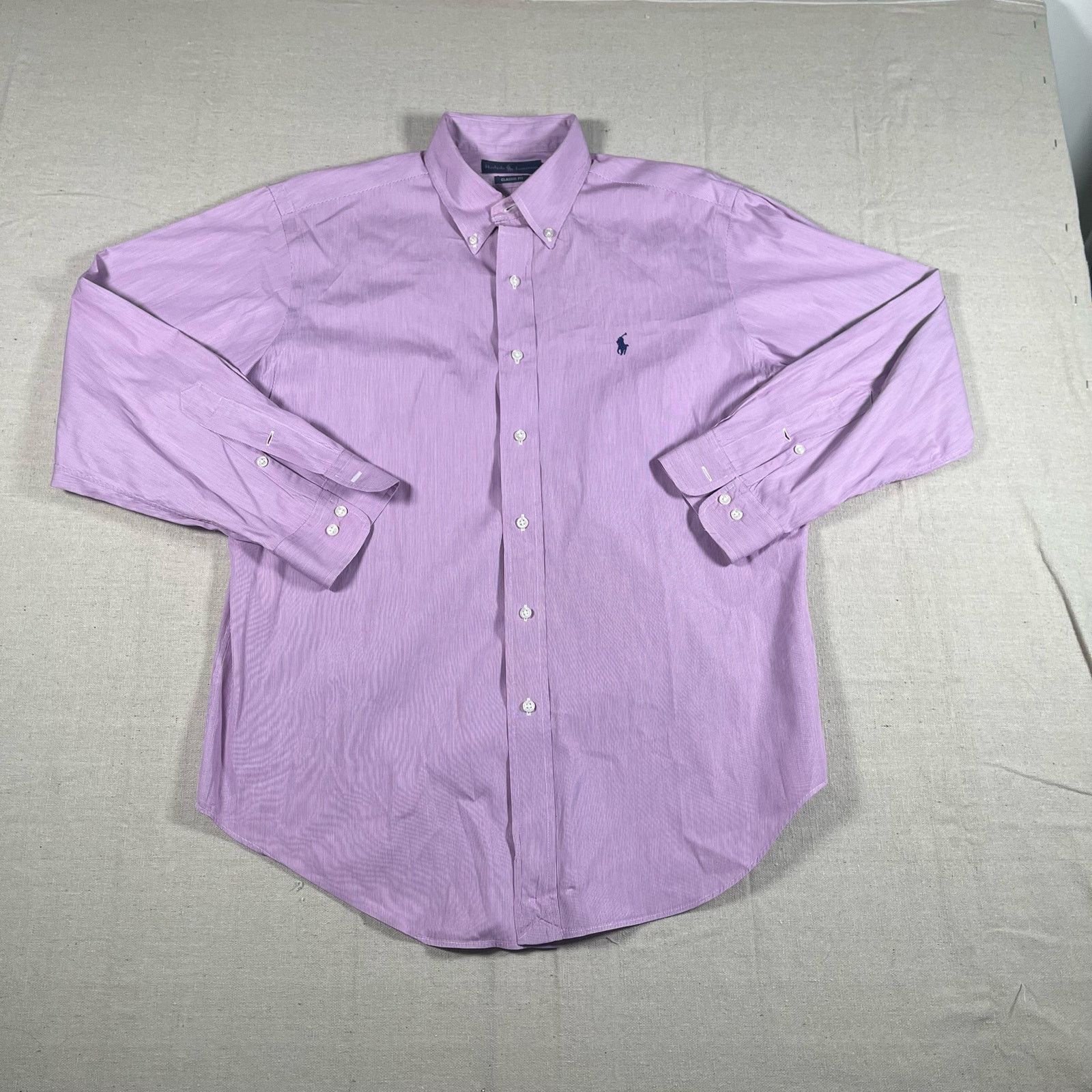 Polo Ralph Lauren Y2K Polo Ralph Lauren Mens 16.5/33 XL Long Sleeve Red White Size US XL / EU 56 / 4 - 2 Thumbnail