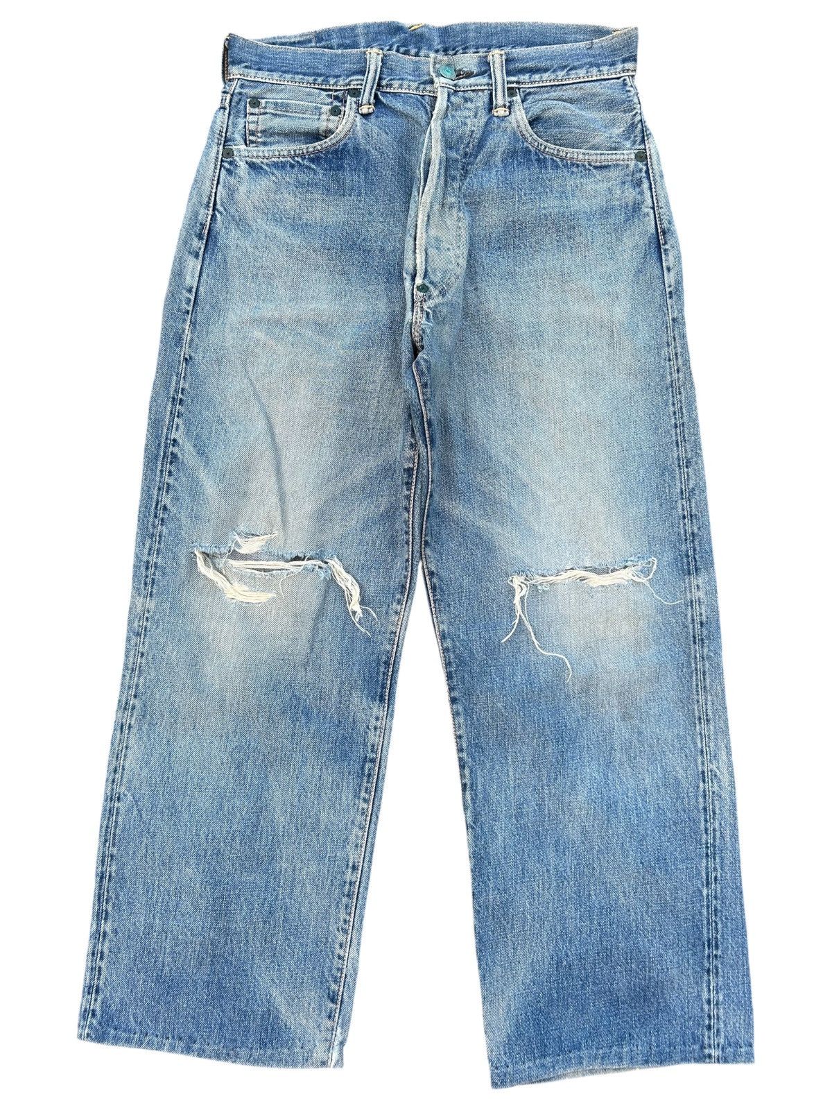 Evisu Vintage Evisu Yamane Selvedge distressed denim jeans Size US 30 / EU 46 - 1 Thumbnail