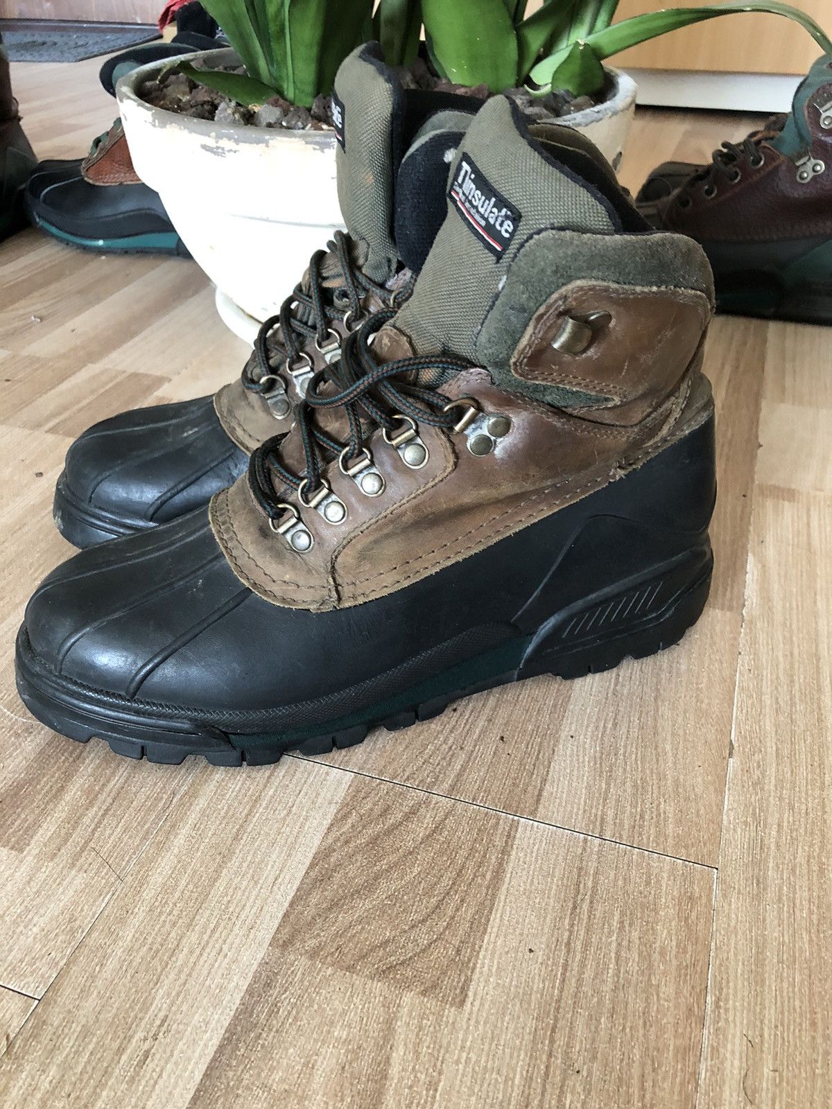 Nunn Bush Nunn Bush Mens Size 9M Duck Boots Brown Leather Rain Winter Size US 9 / EU 42 - 1 Thumbnail