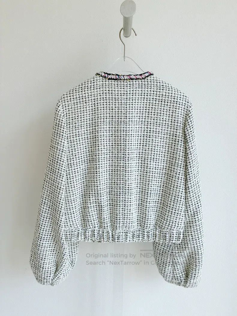 Chanel Chanel 21P white and colourful rolled-edged lantern sleeve Size XXS / US 00 / IT 34 - 4 Thumbnail