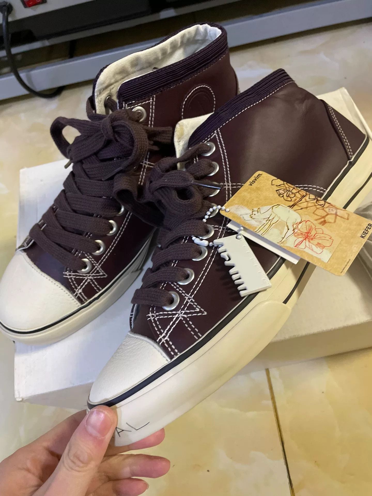 Visvim VISVIM KIEFER MID CYPHER Leather Mid-Top Shoes Size US 8 / EU 41 - 1 Thumbnail