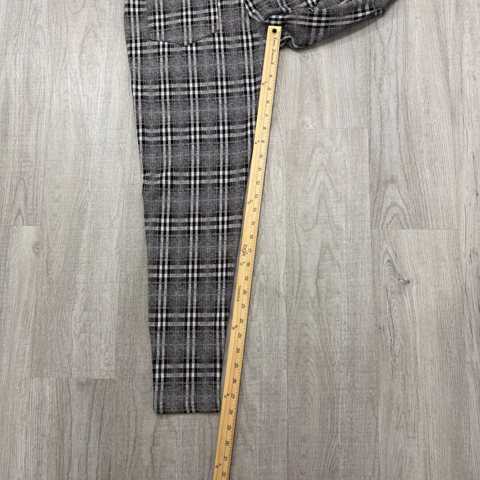 Other YoungLA Dapper Dress Pants Mens 30x30 Plaid Check Stretch Size US 30 / EU 46 - 8 Thumbnail
