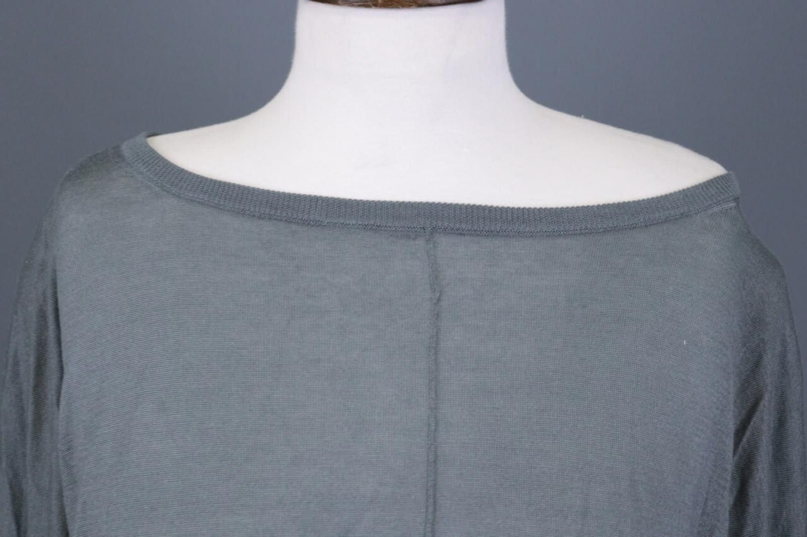 Designer Transit Par Such Gray Top Tunic Blouse Size 3 Size M / US 6-8 / IT 42-44 - 3 Thumbnail