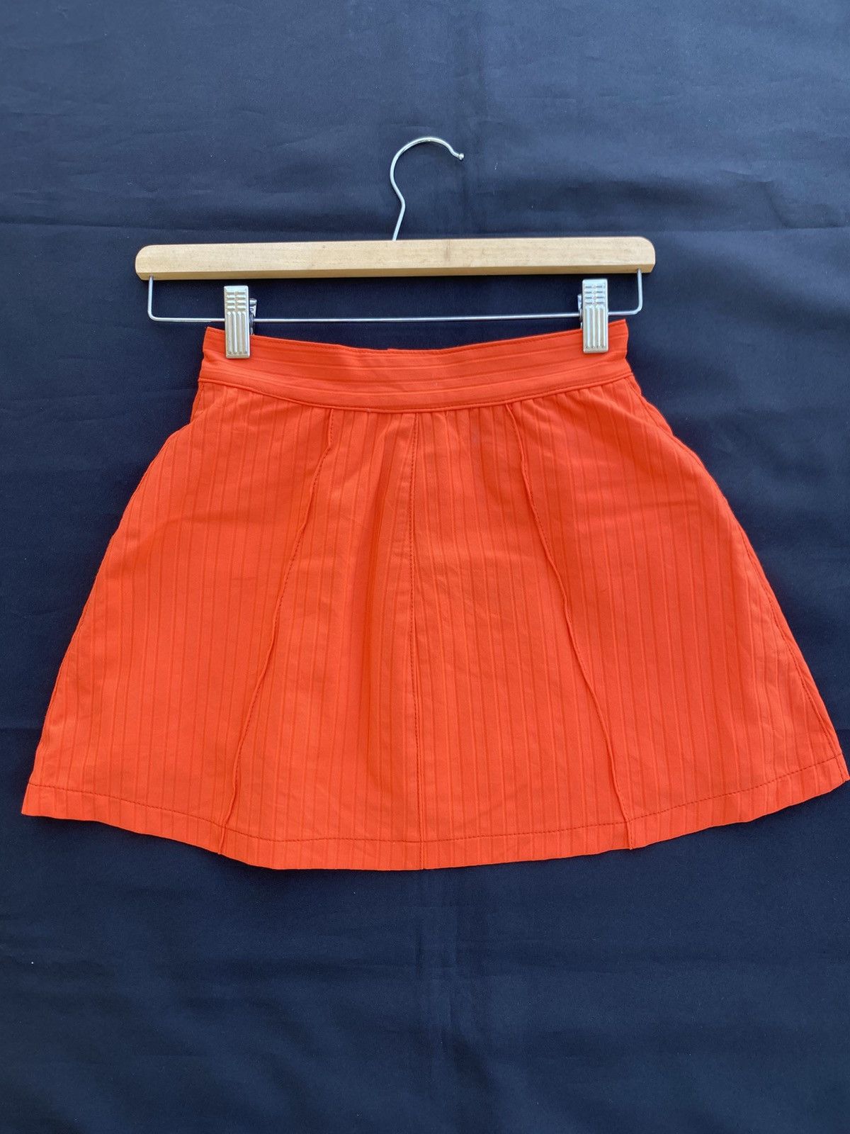 Versace Rare Vintage Versace Orange Mini Skirt Size 23" - 17 Thumbnail