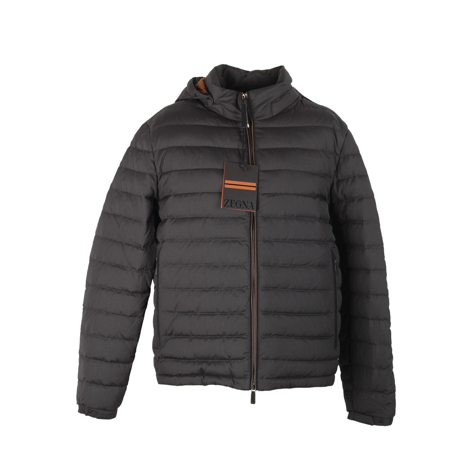 Ermenegildo Zegna ZEGNA Black Leggerissimo Padded Coat Size 56 IT / 46R U.S. Size US XL / EU 56 / 4 - 1 Thumbnail