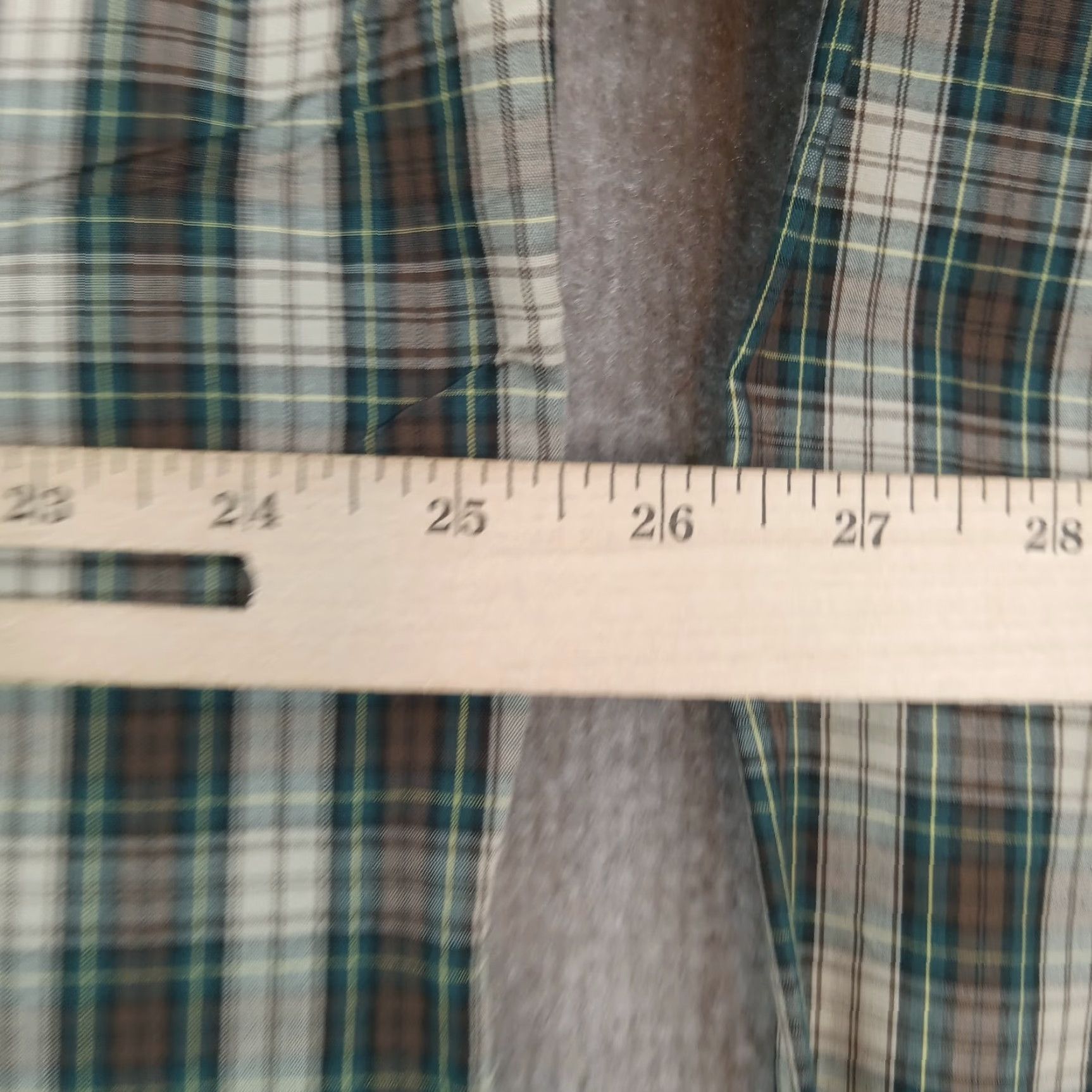 Nordstrom Nordstrom Shirt Mens XL Tall Beige Green Plaid Long Sleeve Button Up - Vintage? No Size US XL / EU 56 / 4 - 4 Thumbnail