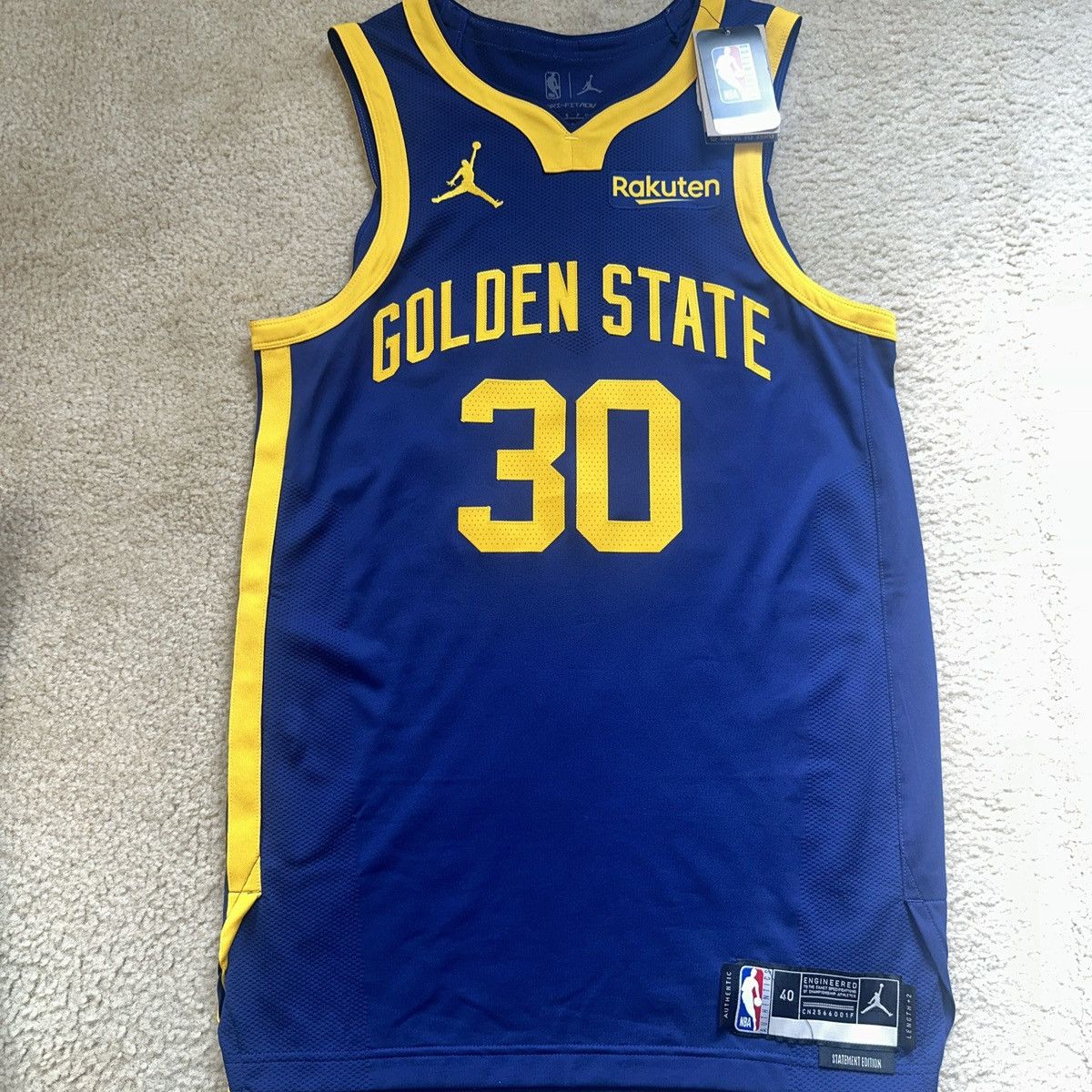 Jordan Brand Warriors Stephen Curry Statement Edition Jersey Sz Small Size US S / EU 44-46 / 1 - 1 Thumbnail