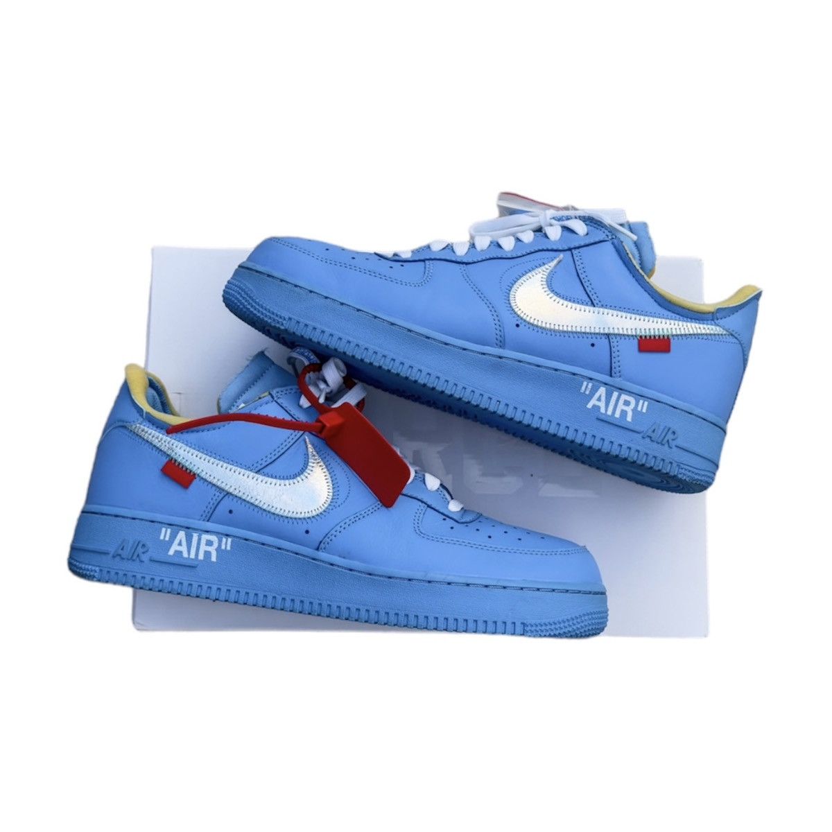 Nike × Off-White Nike Air Force Off White MCA University Blue Size US 10 / EU 43 - 1 Thumbnail